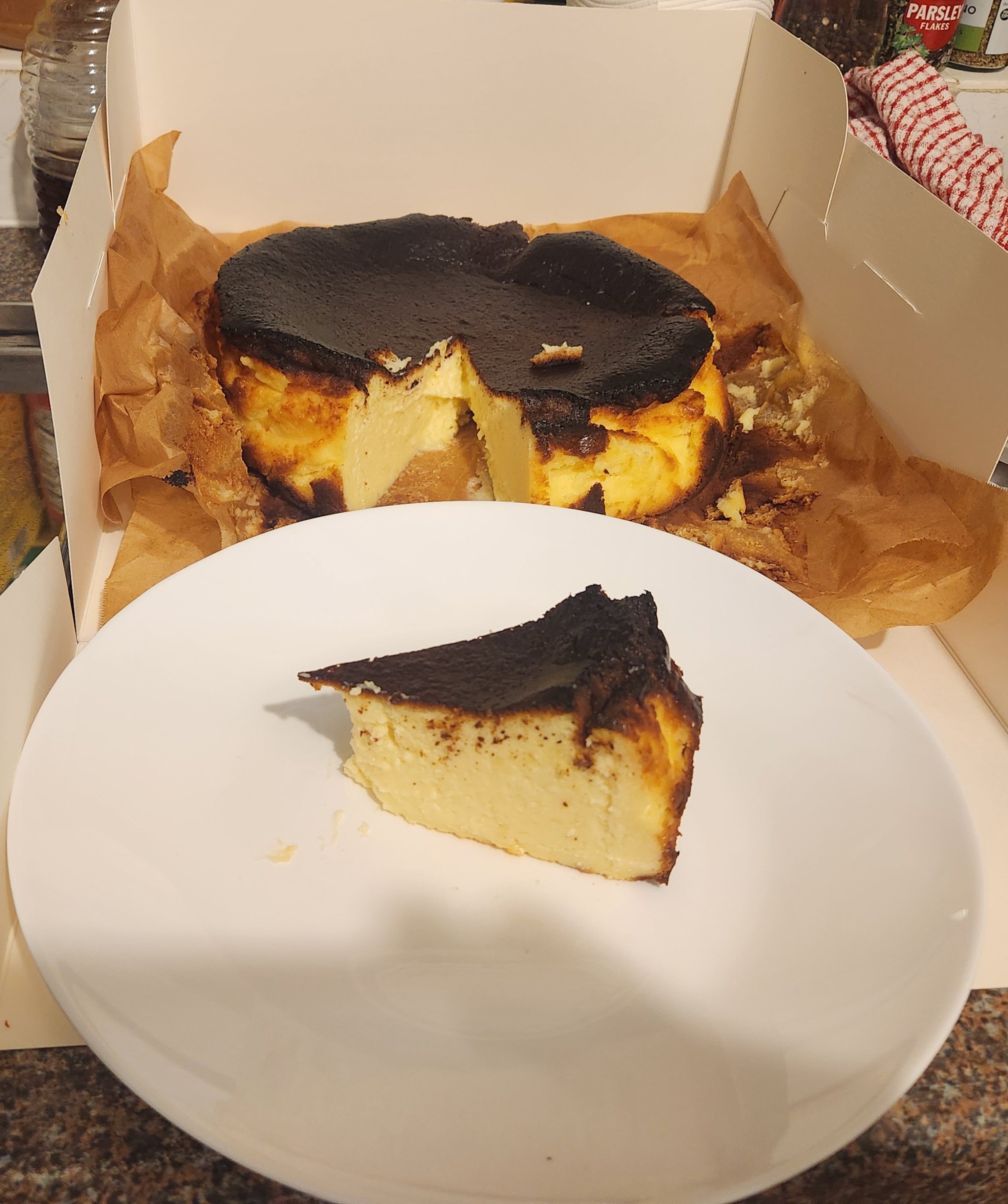 Indulge in Delicious Basque Style Cheesecake