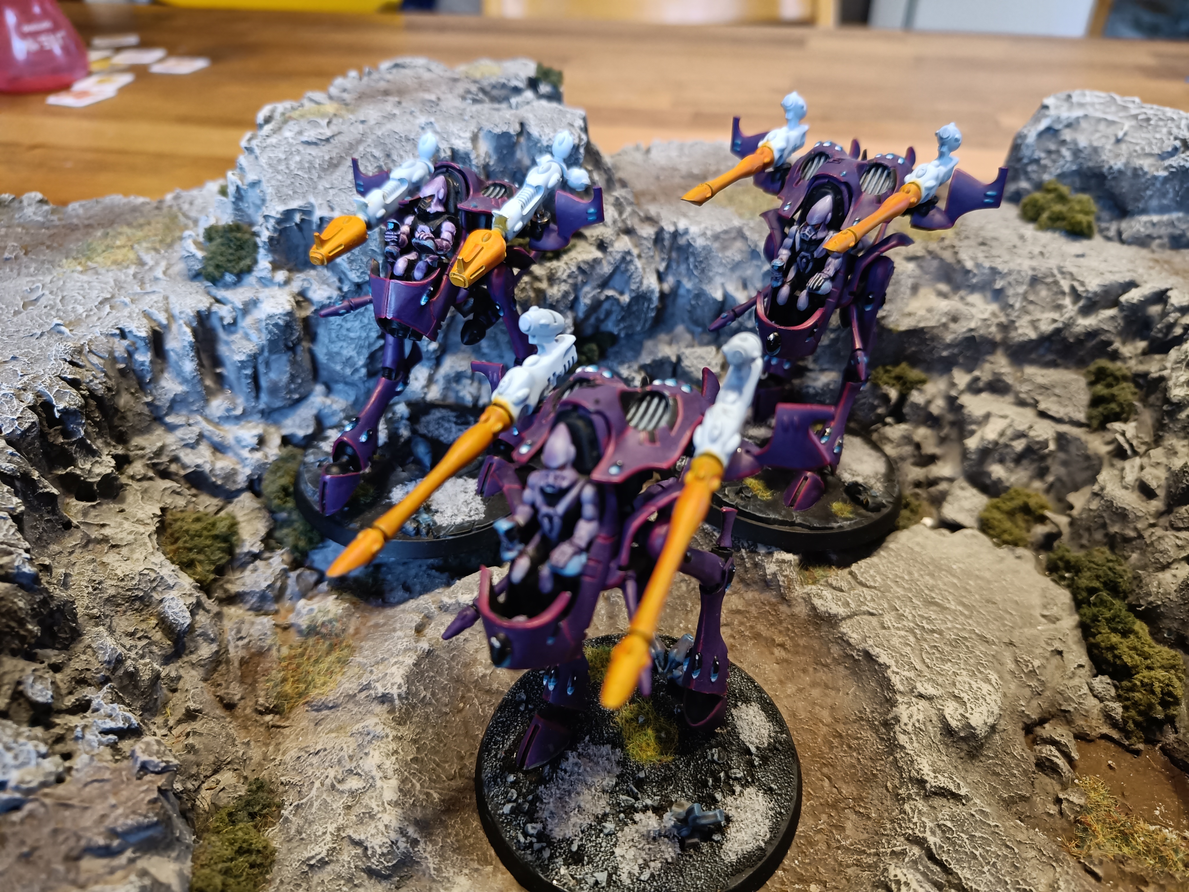 Three Units of Aeldari War Walkers: A Tactical Showcase