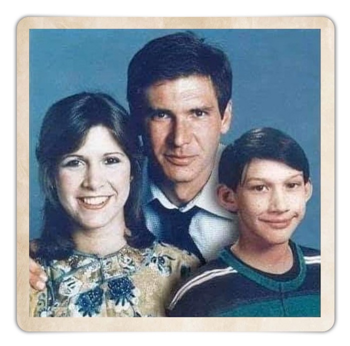 A nostalgic family snapshot from a galaxy far, far away