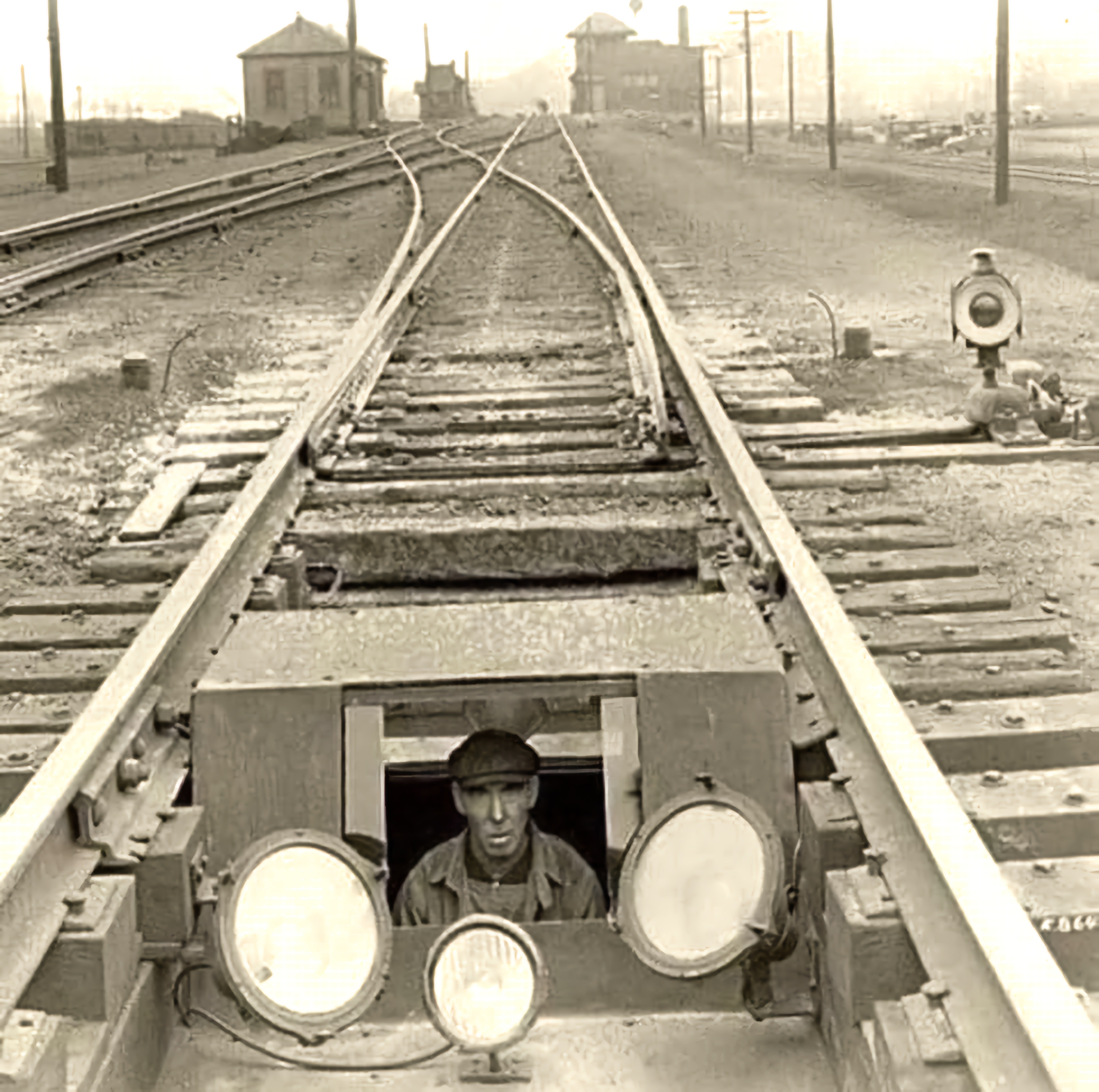 A glimpse into the past: Railway 'HOT BOX' Inspector in New York City, 1935.