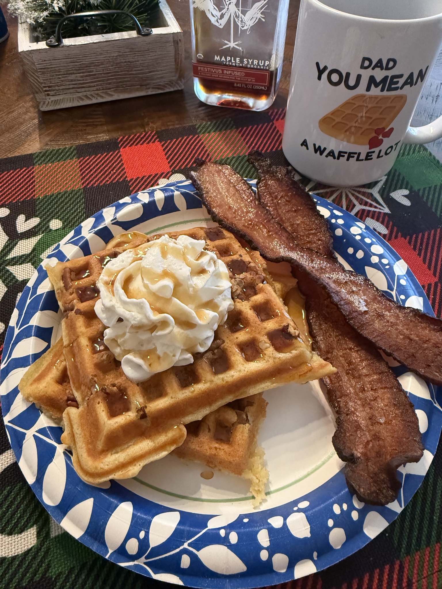It's Waffle Saturday, time to indulge!
