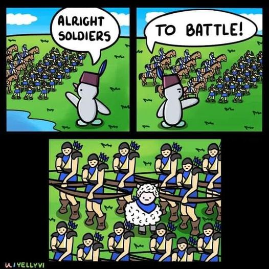 I've Led Sheep, Cows, and Turkeys into Battle!