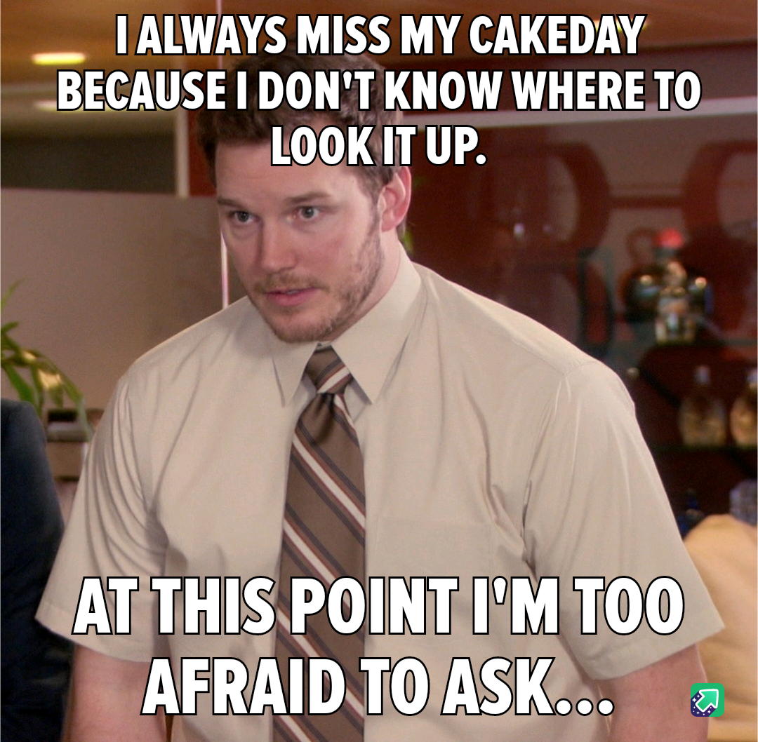 Did I Forget My Cakeday Again?