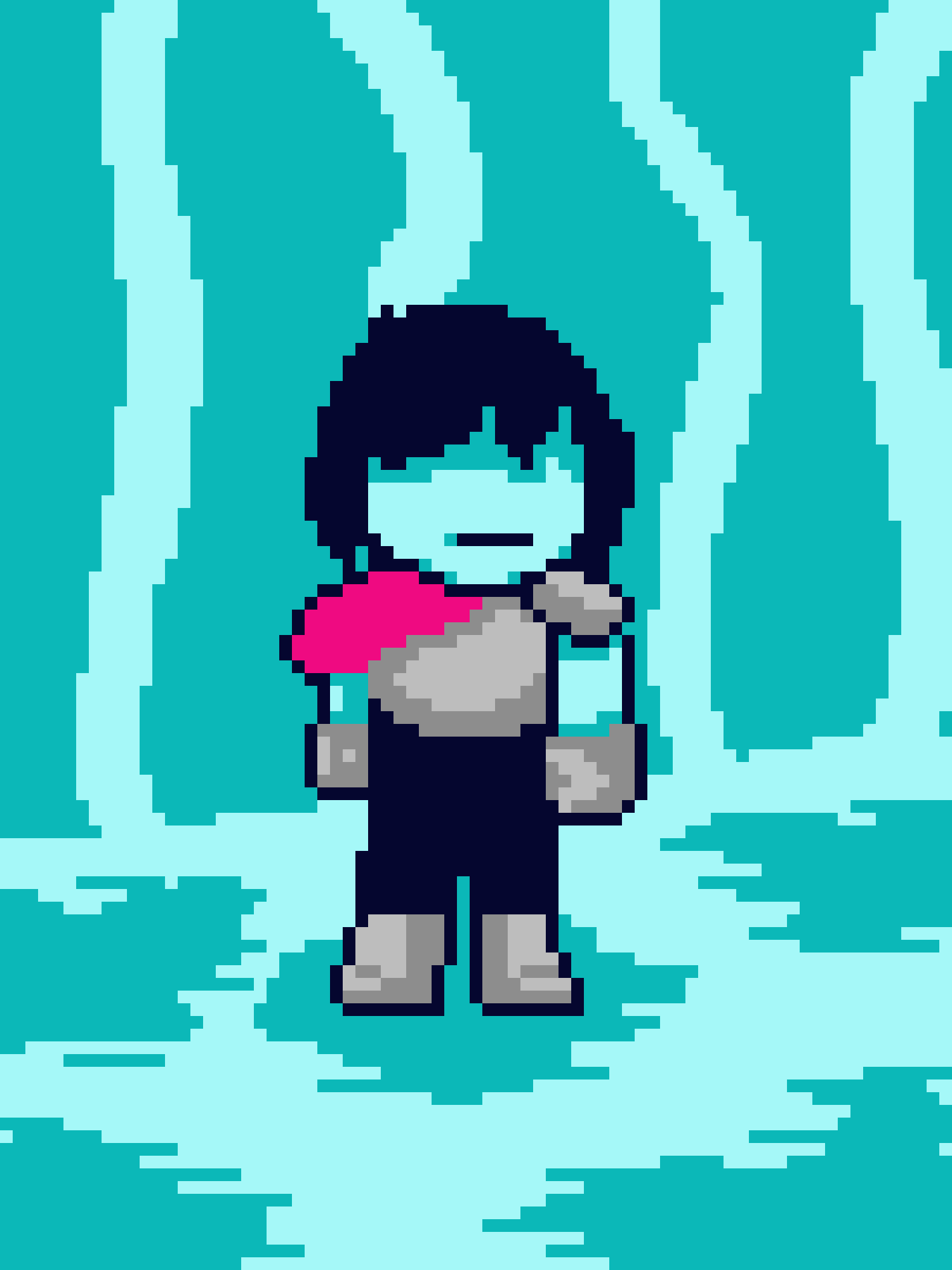 Pixel Art Magic: Kris from Deltarune