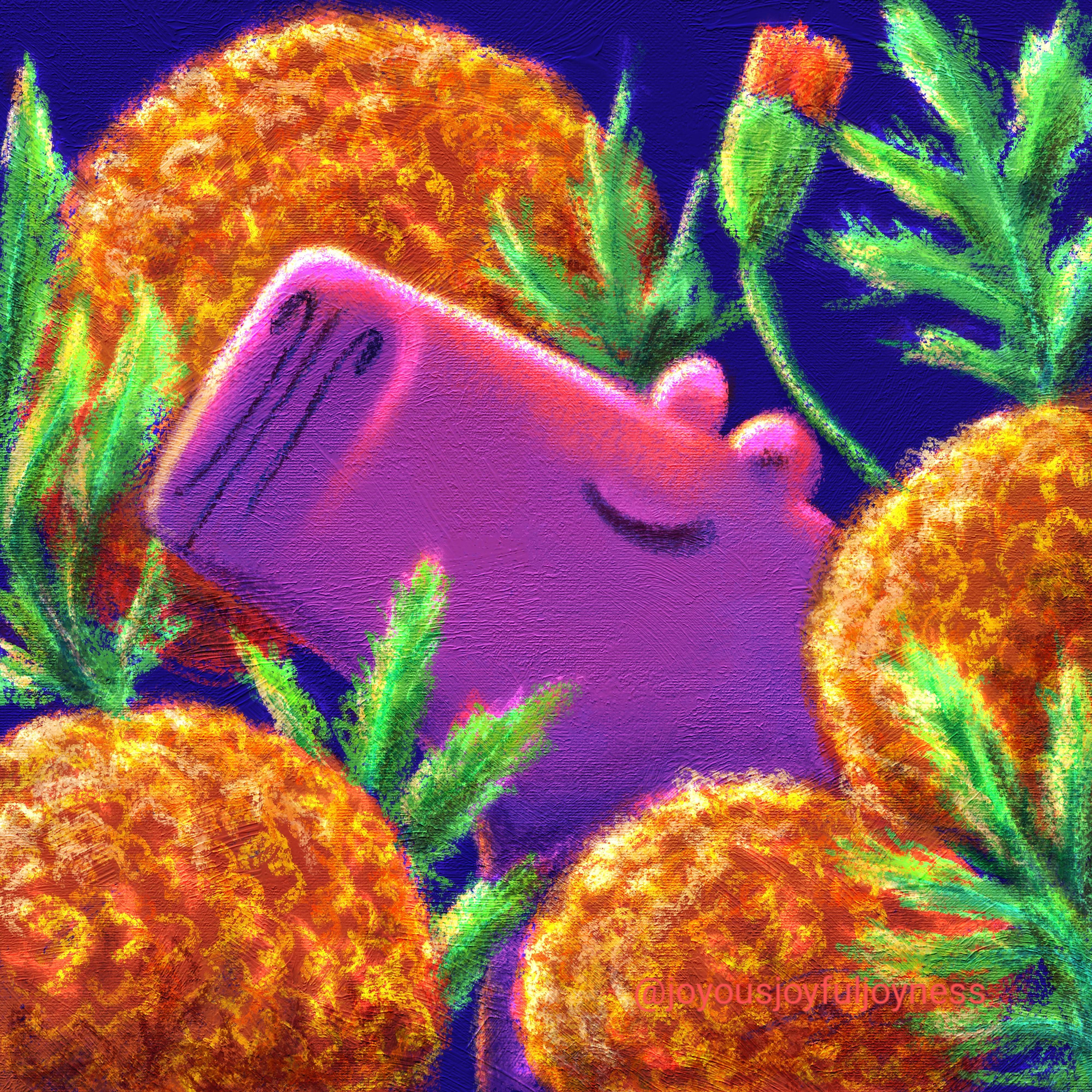 A whimsical scene of Capybara and Marigolds (Original Content)