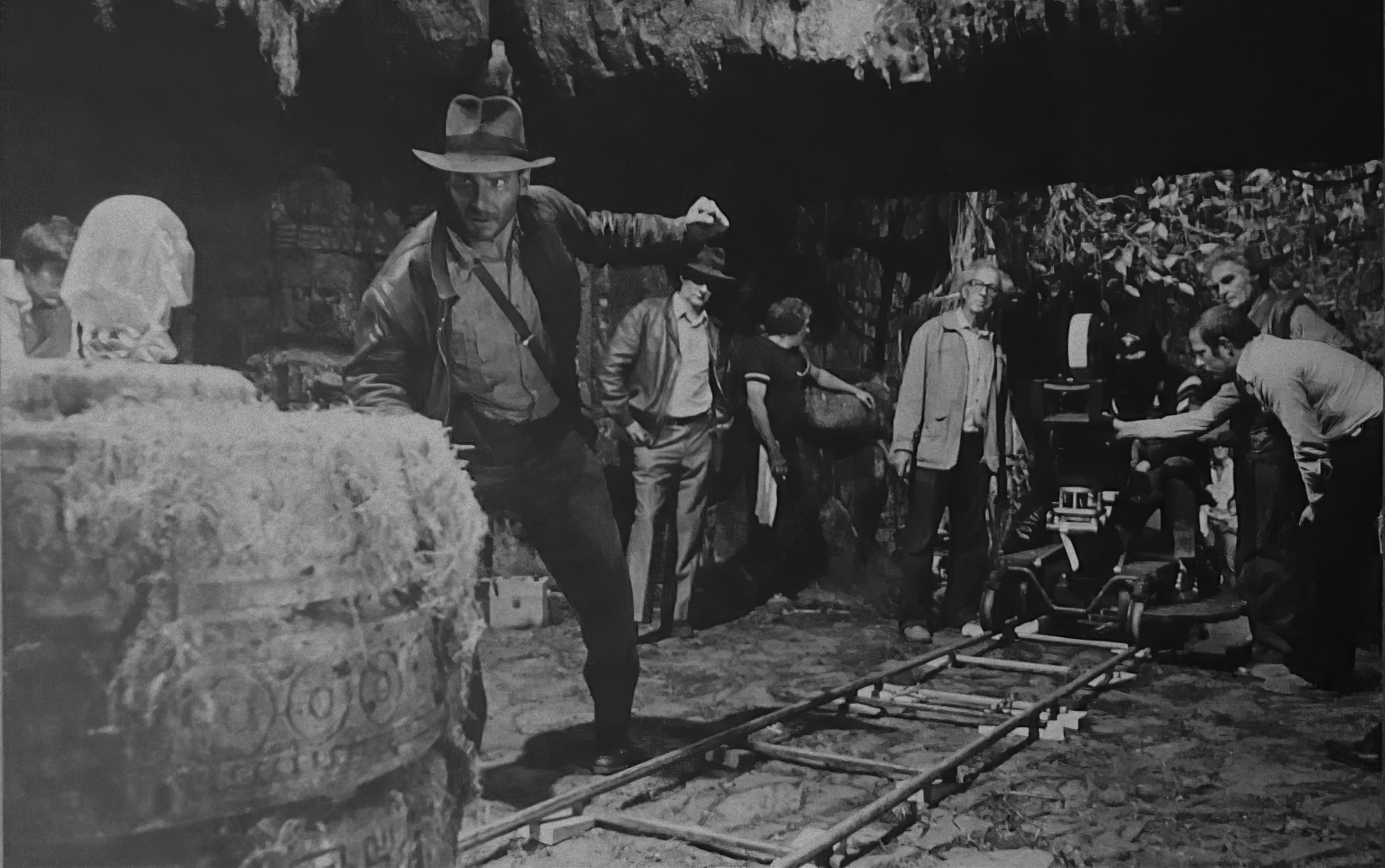 Behind the Scenes with Harrison Ford as Indiana Jones in Raiders of the Lost Ark (1981)