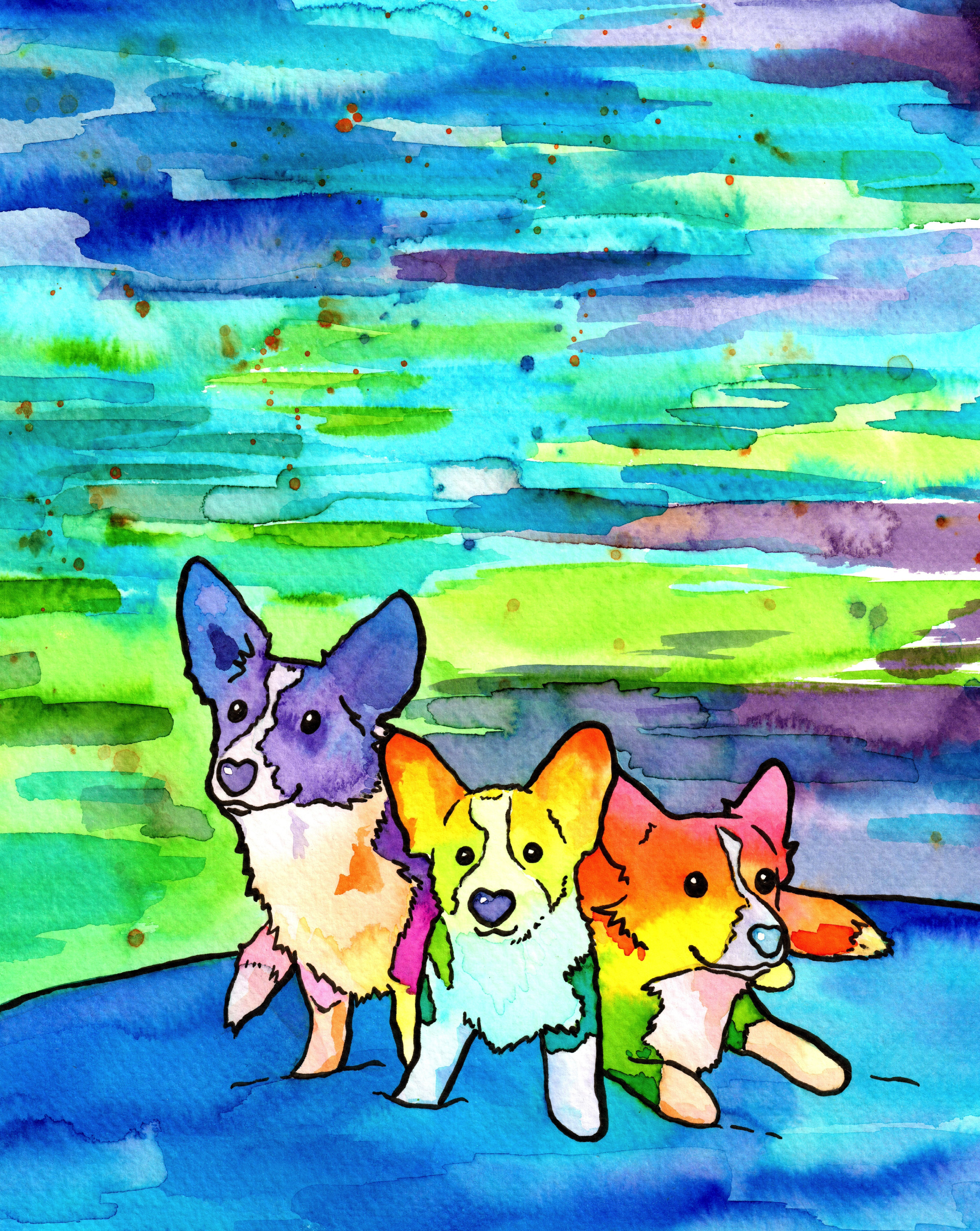 Daily Corgi Creations: Meet Bikkel, Bølles, and Bacchus!