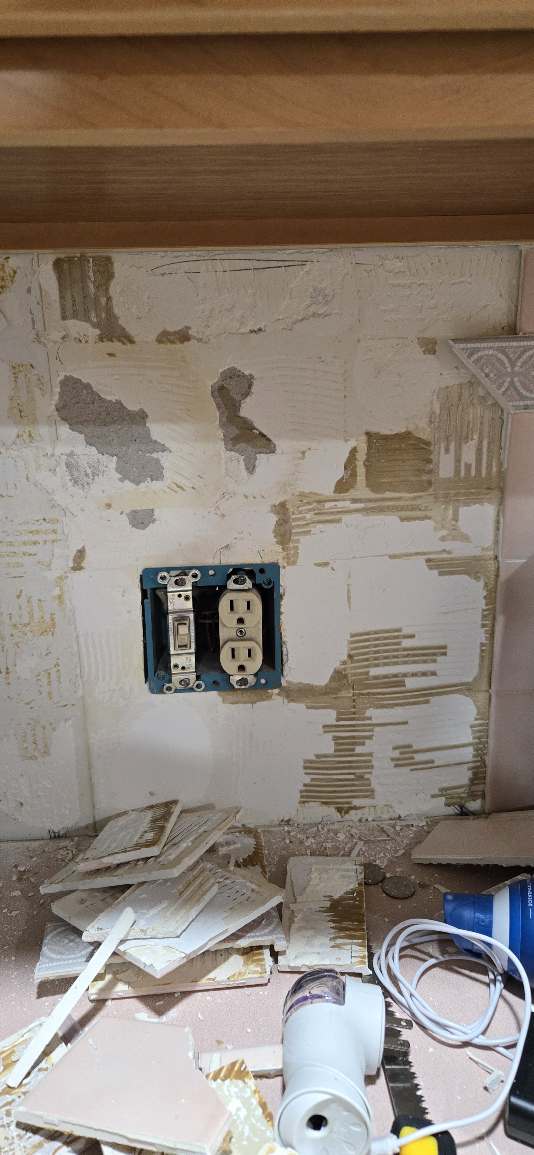 With the backsplash gone, what’s the next step?