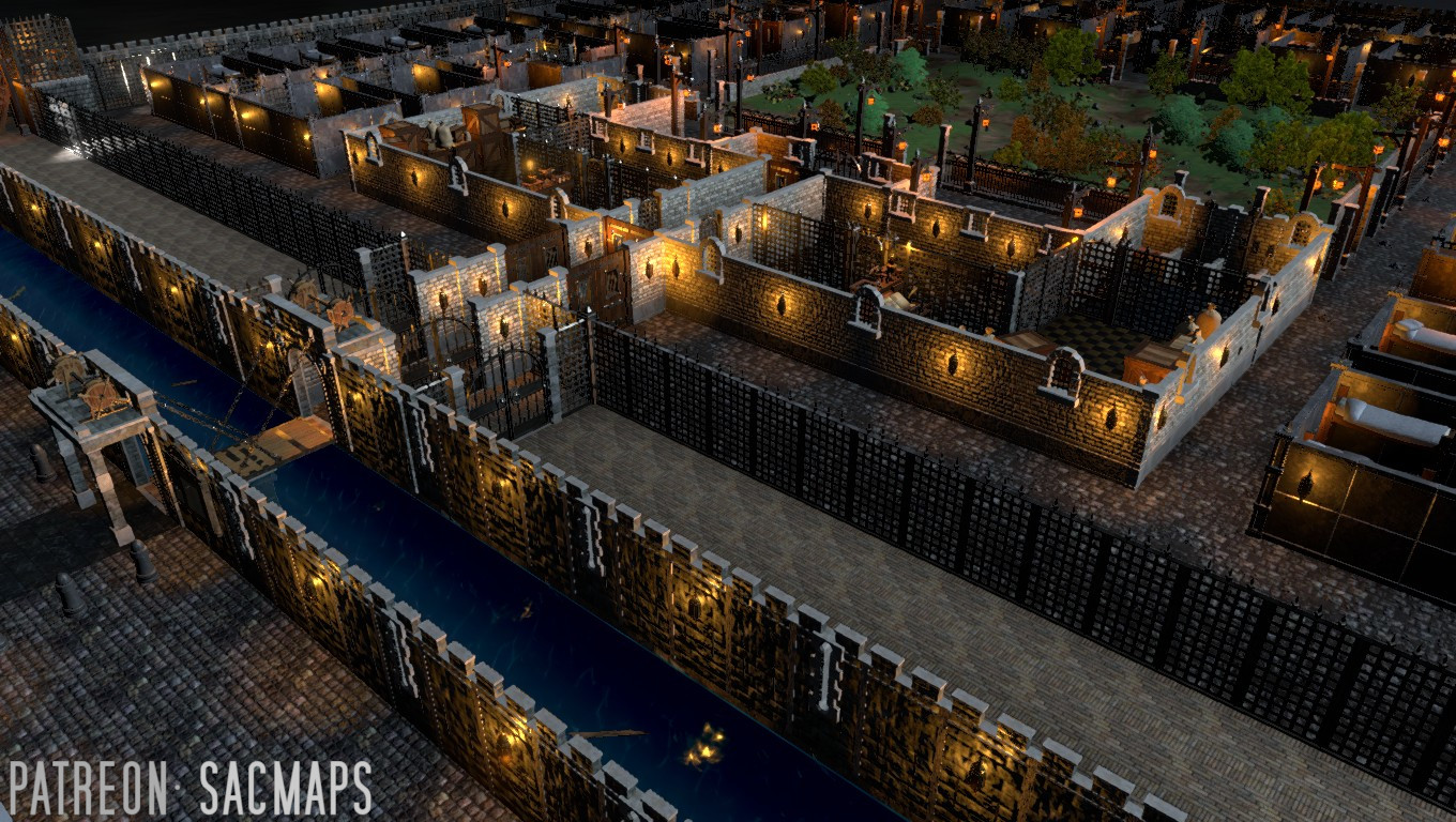 Explore Raingate Prison: Free DnD and TTRPG Maps