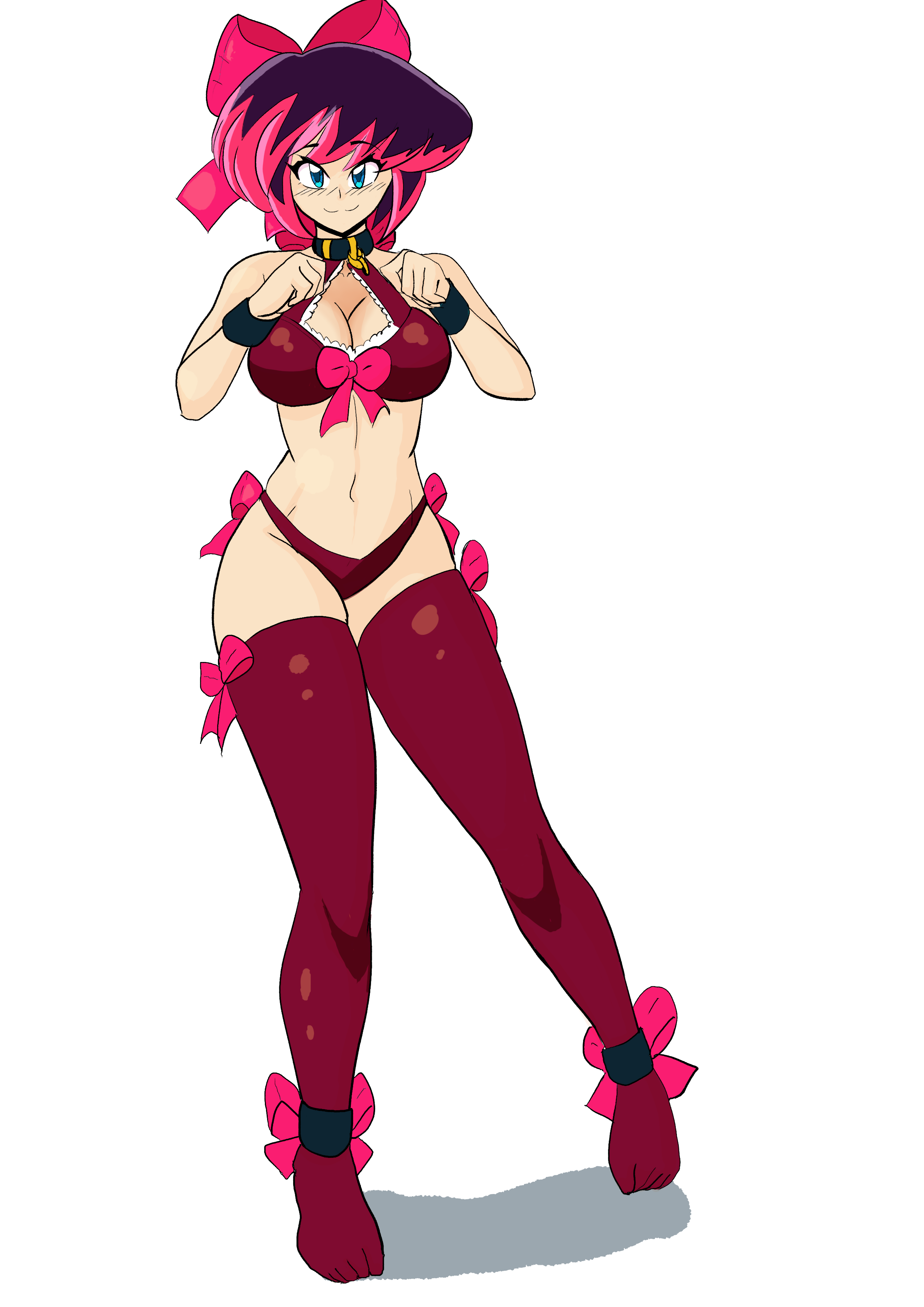 Original Character: Ayaka in Thigh Highs