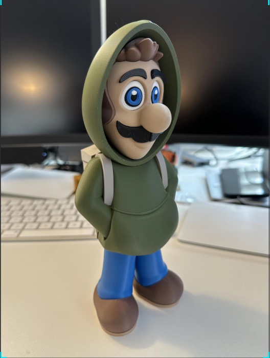 Incredible 3D Printed Luigi: A Masterpiece!