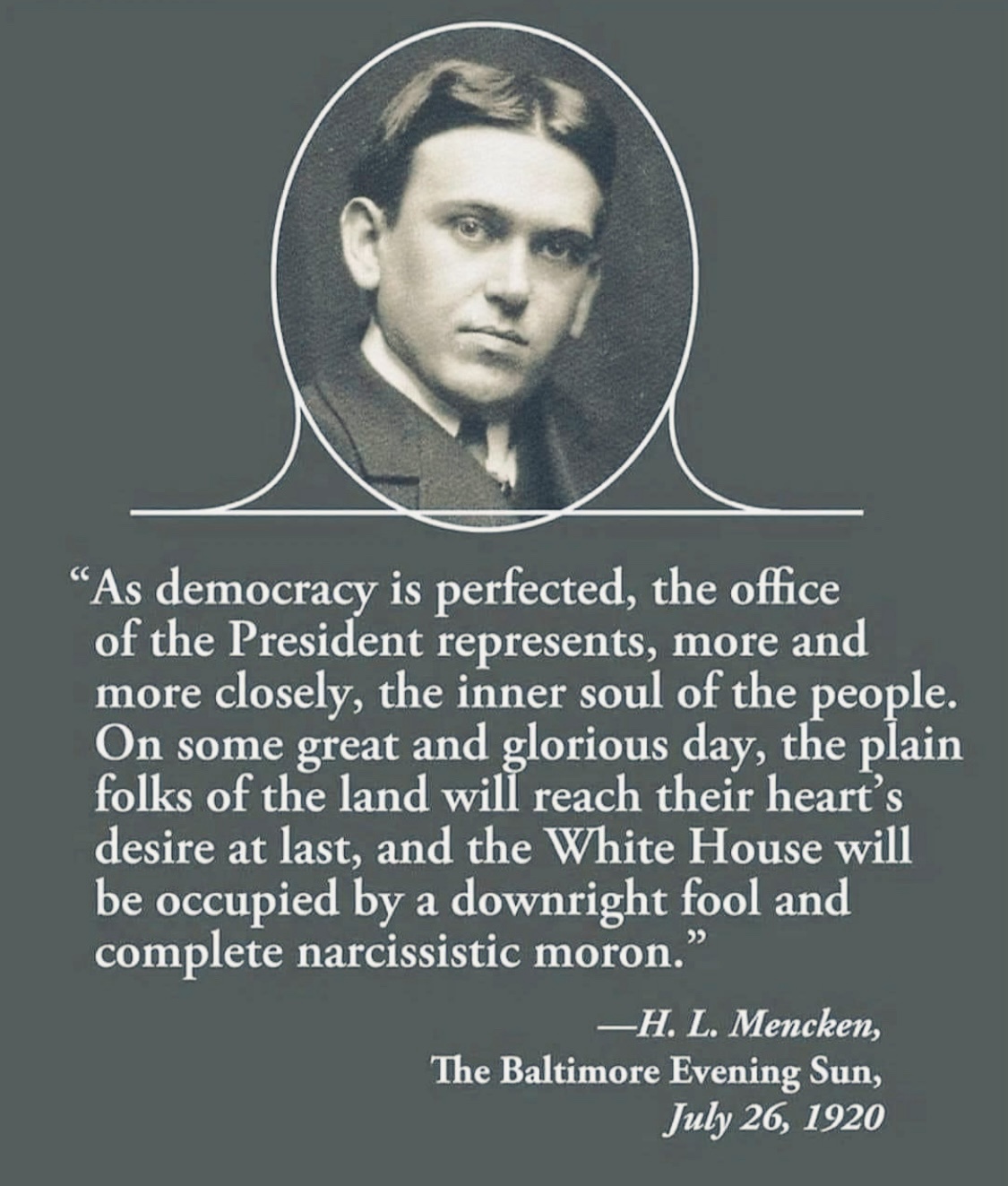 HL Mencken's Prophetic Words on Trump