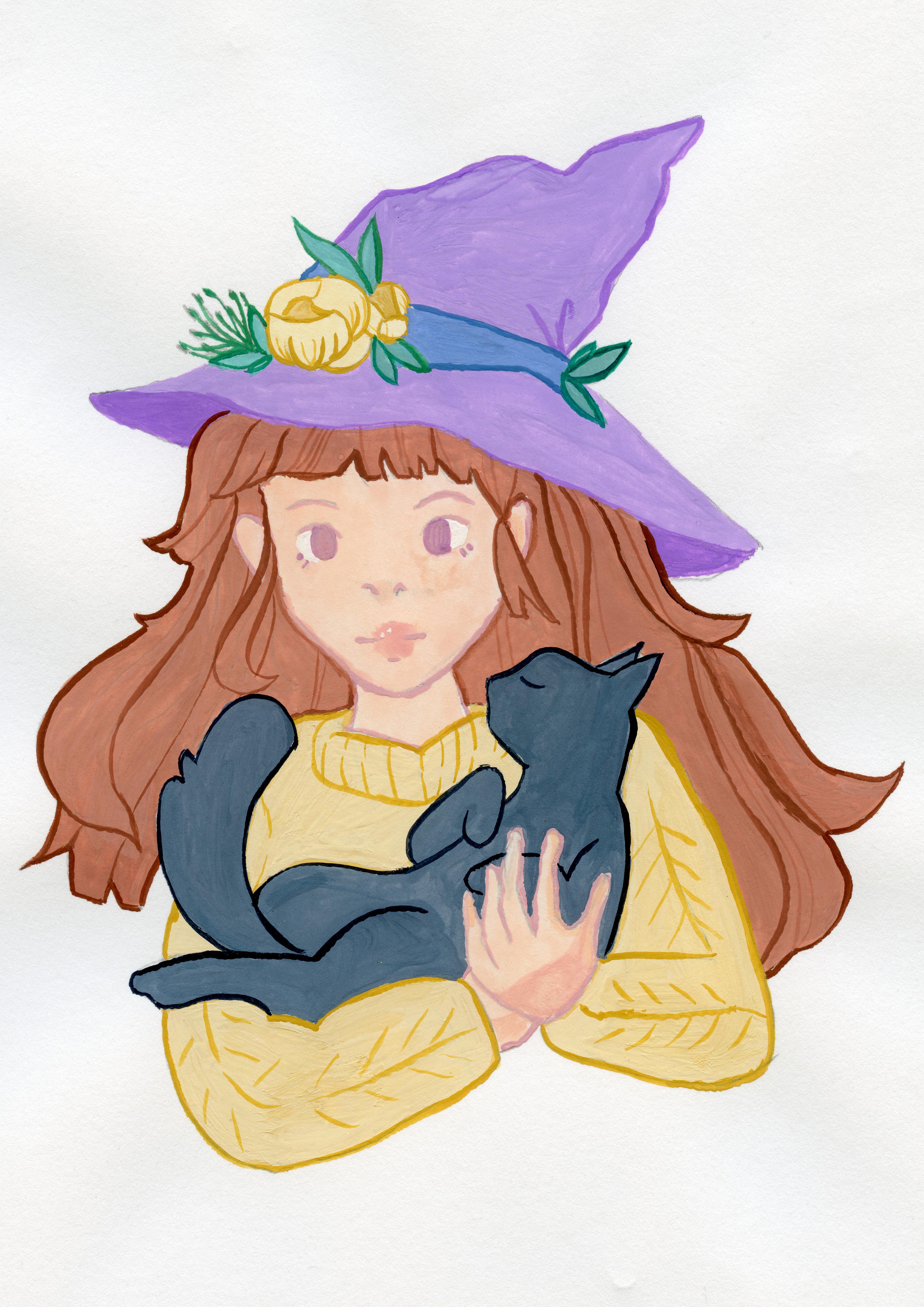 The Enchanting Presence of a Mysterious Witch