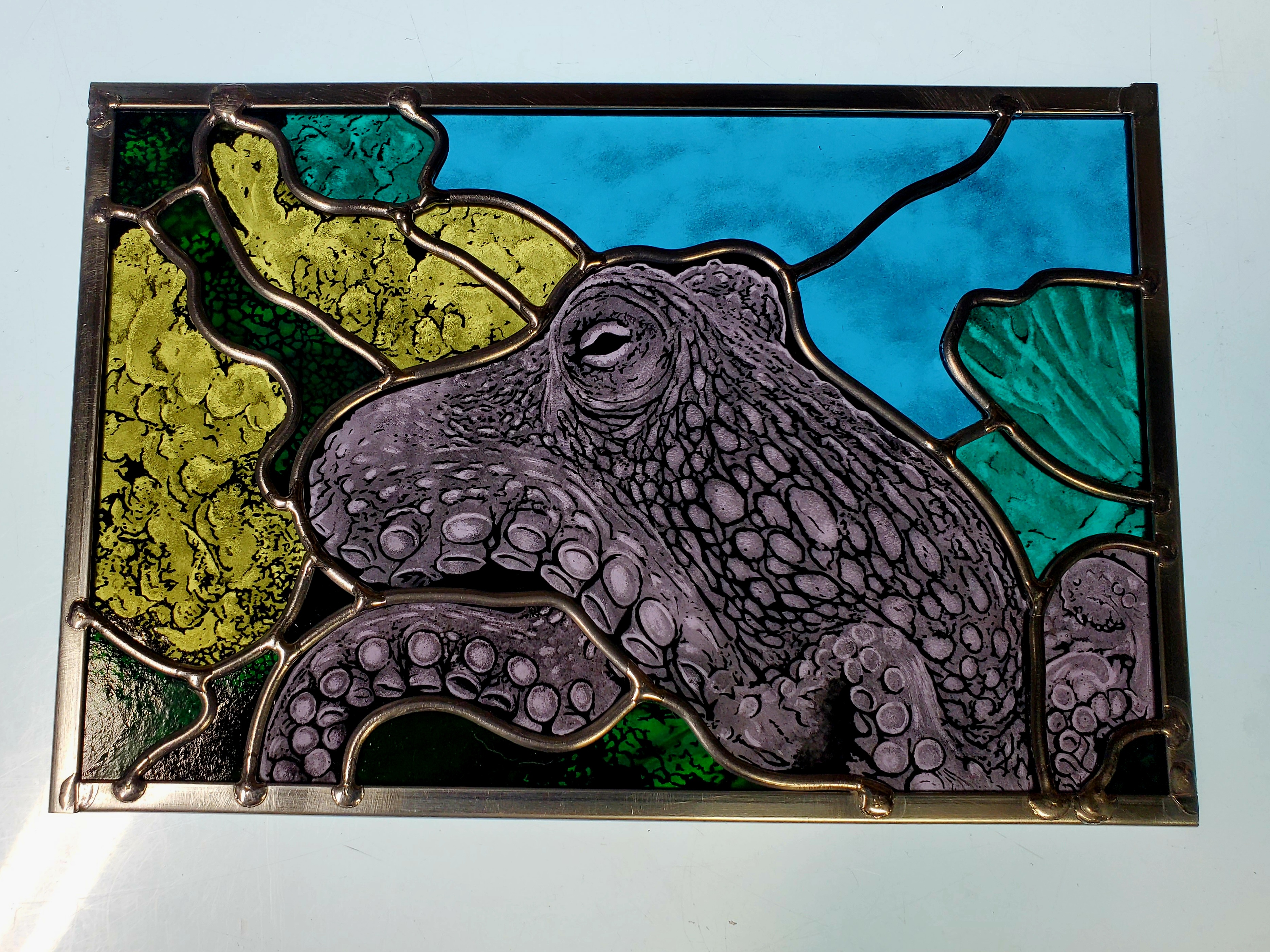 In Progress - Stunning Stained Glass Octopus