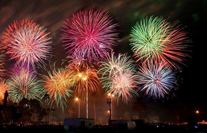 Enjoying the beauty of fireworks!