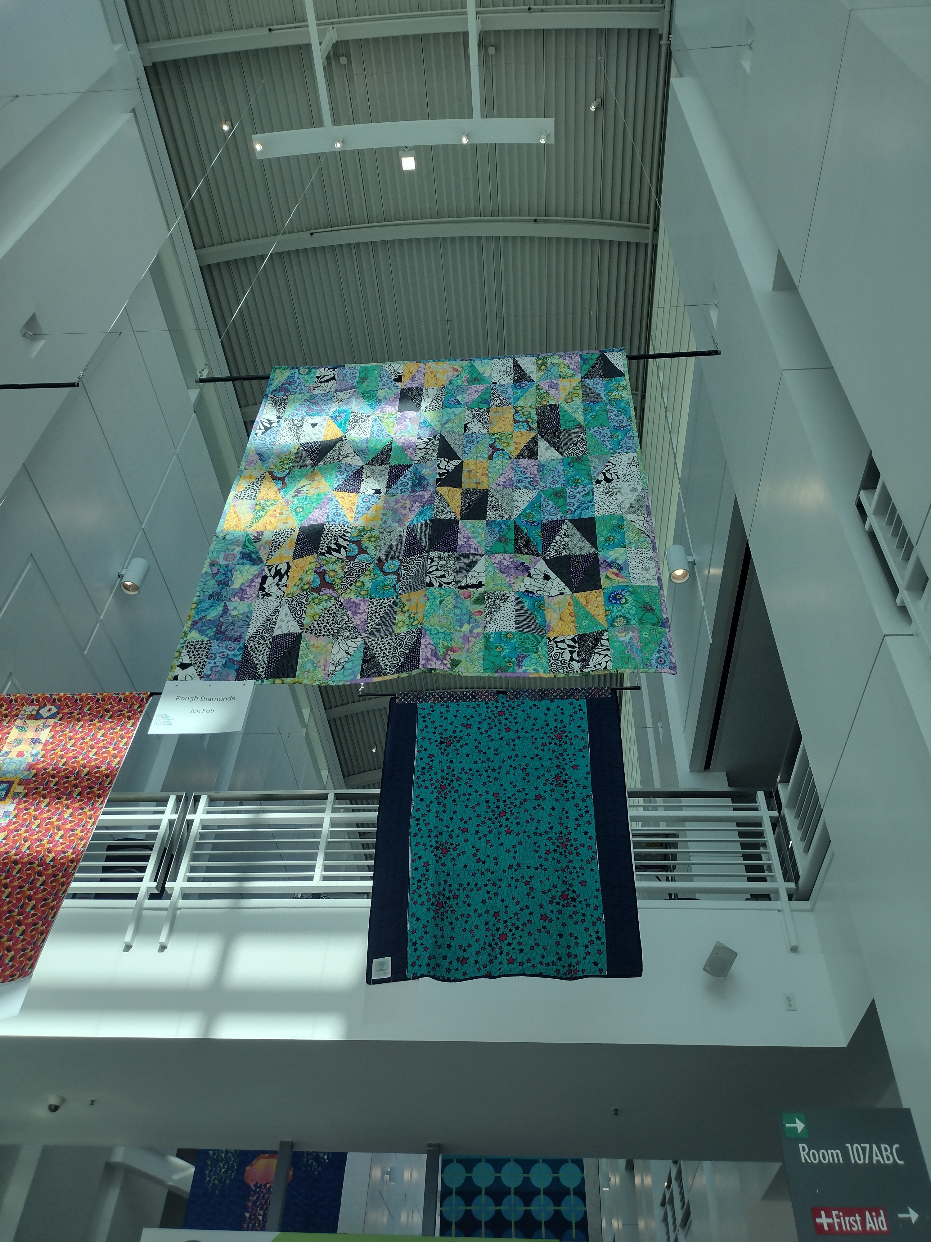 Explore the 2025 Road to California Quilt Show: Stunning Quilts in the Atrium by Long Beach Modern Quilt Guild