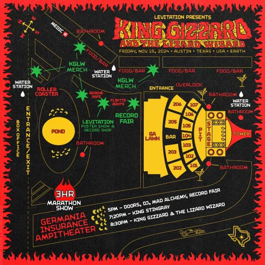 Check Out the Venue Map for Austin Gizzard on 11-15-24