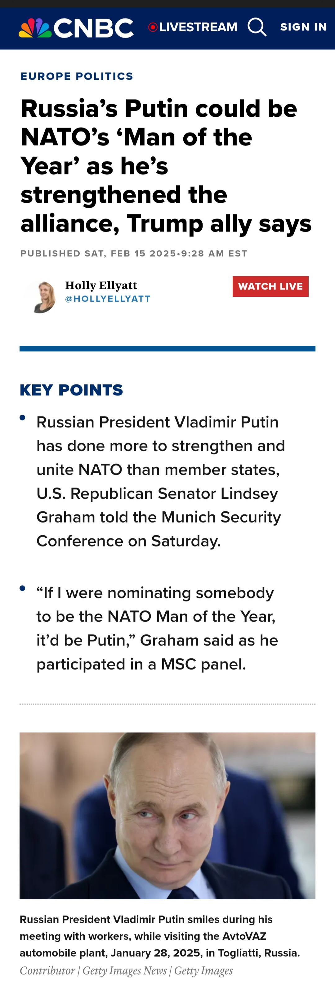 Graham's Bold Proposal for Ukraine's NATO Membership