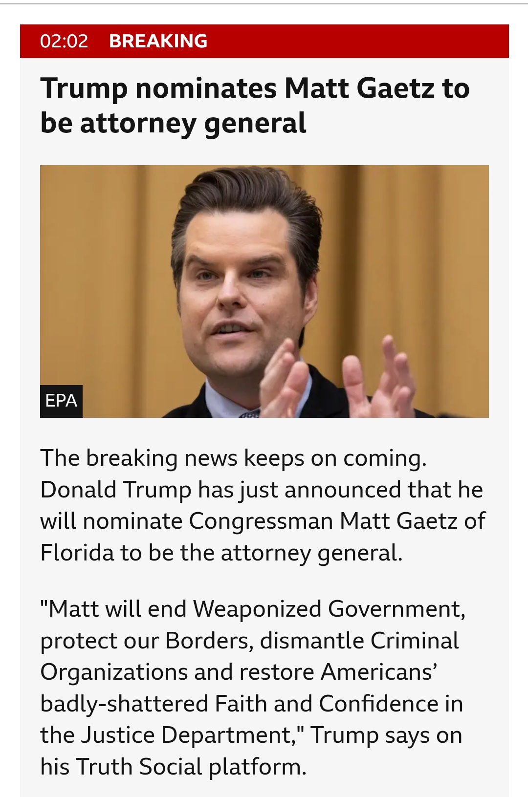 With a Convicted Felon in Charge, It's No Surprise About the Attorney General