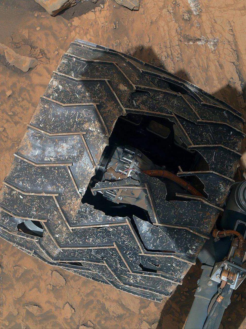 The Wheel of NASA's Curiosity Rover: Twelve Years of Martian Adventures