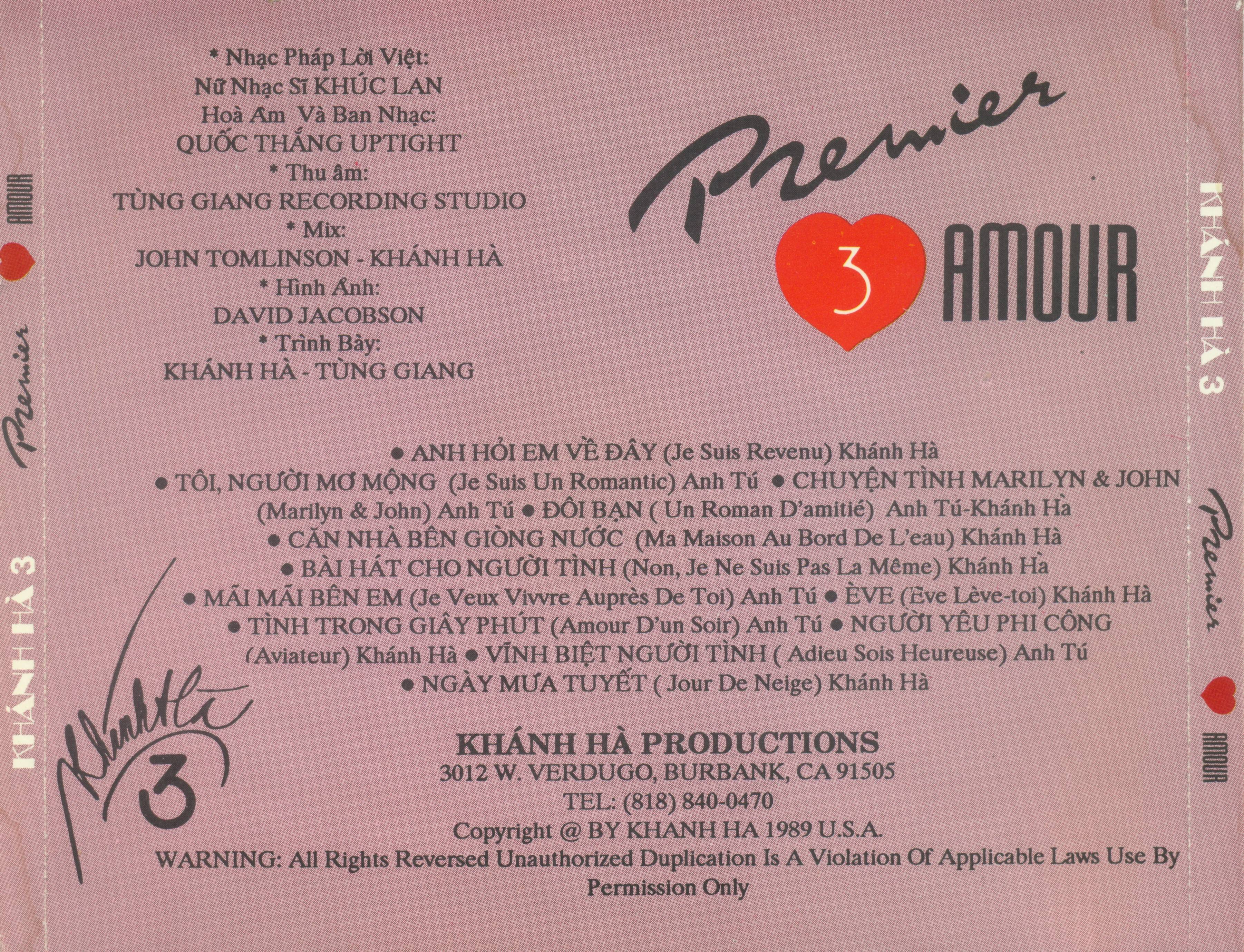 Khánh Hãnh CD003: A Classic Collaboration from 1989