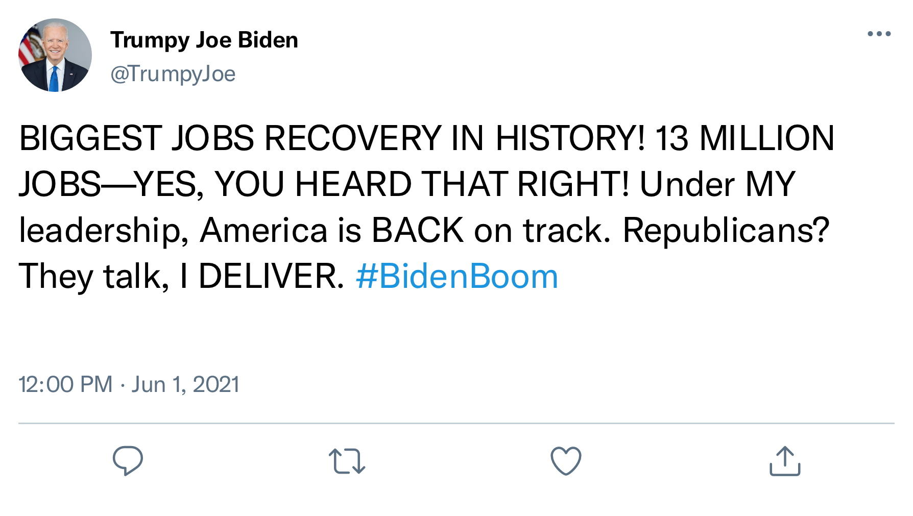 What if Joe Biden Tweeted with the Same Flair as Trump?