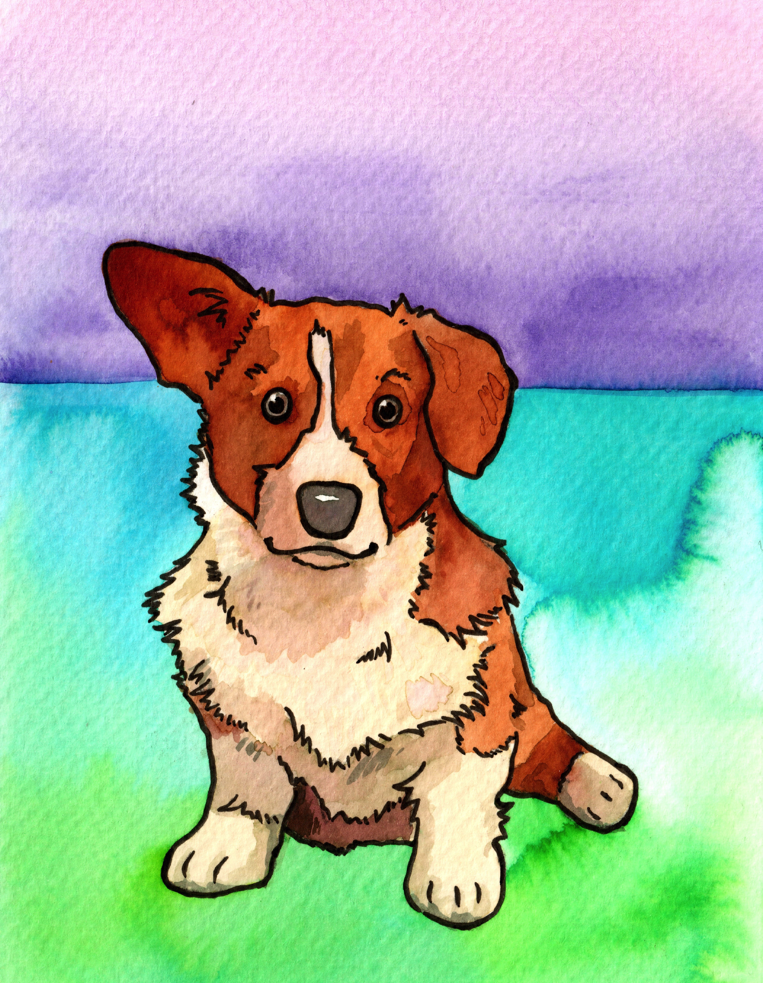 Join me in my daily corgi painting adventure! Meet Miso!