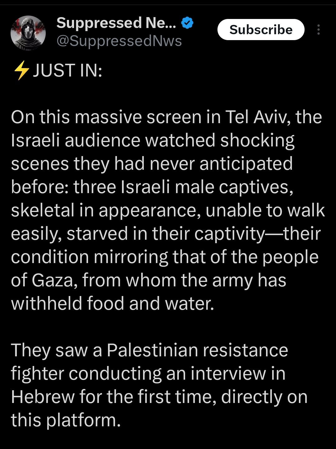 Who has been obstructing food and aid to Gaza since October 7?