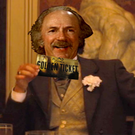 Grandpa Joe's golden ticket moment