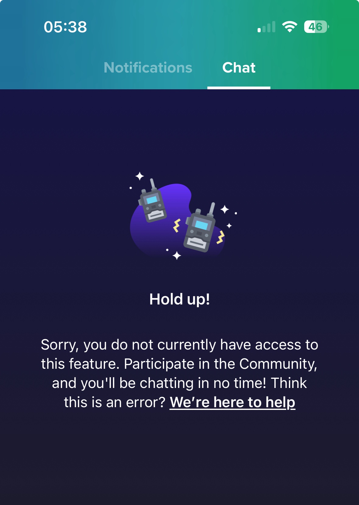 No chatting allowed for you!