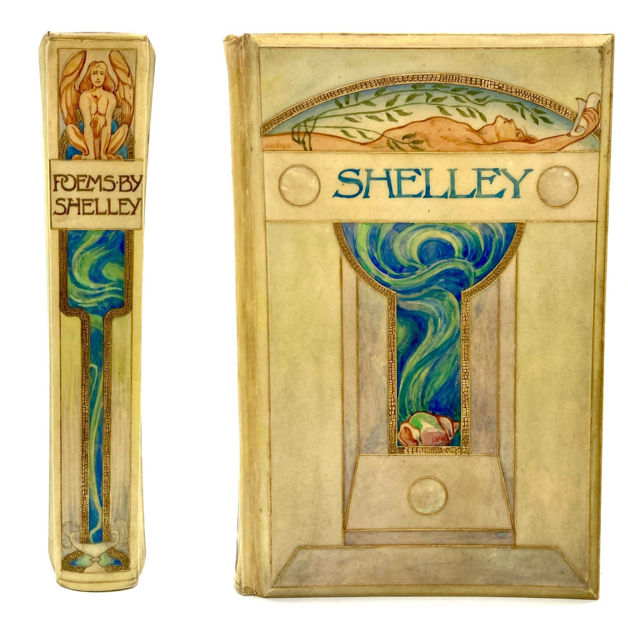 Exploring Cedric Chivers' 'Vellucent' Binding on a 1902 Percy Shelley