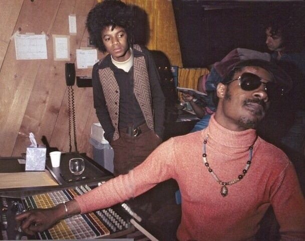 Iconic Duo: Michael Jackson and Stevie Wonder in 1971