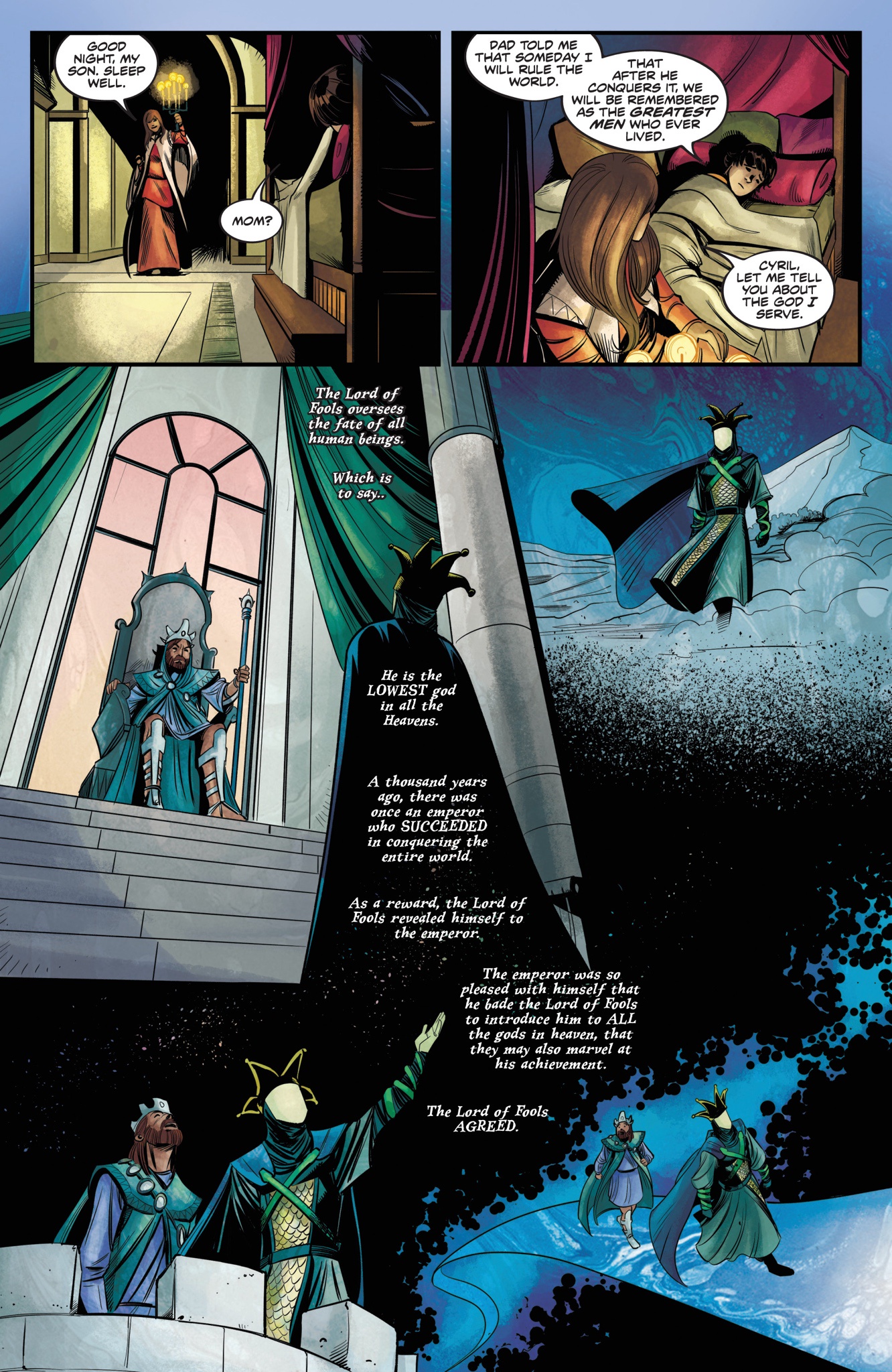 The Emperor Confronts Tymor the Creator in Red Sonja: Lord of Fools