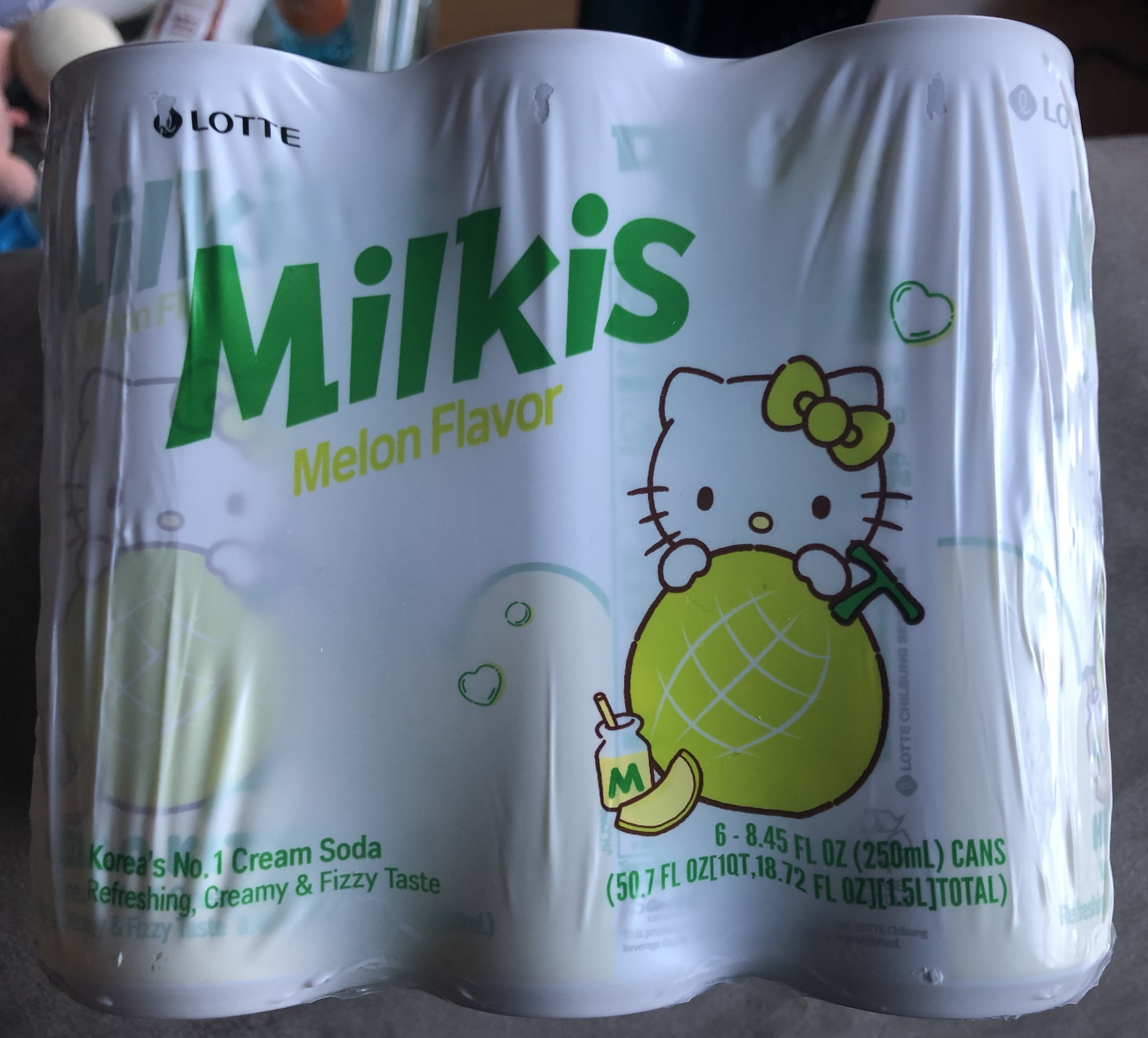 Indulging in some Melon Milkis goodness.