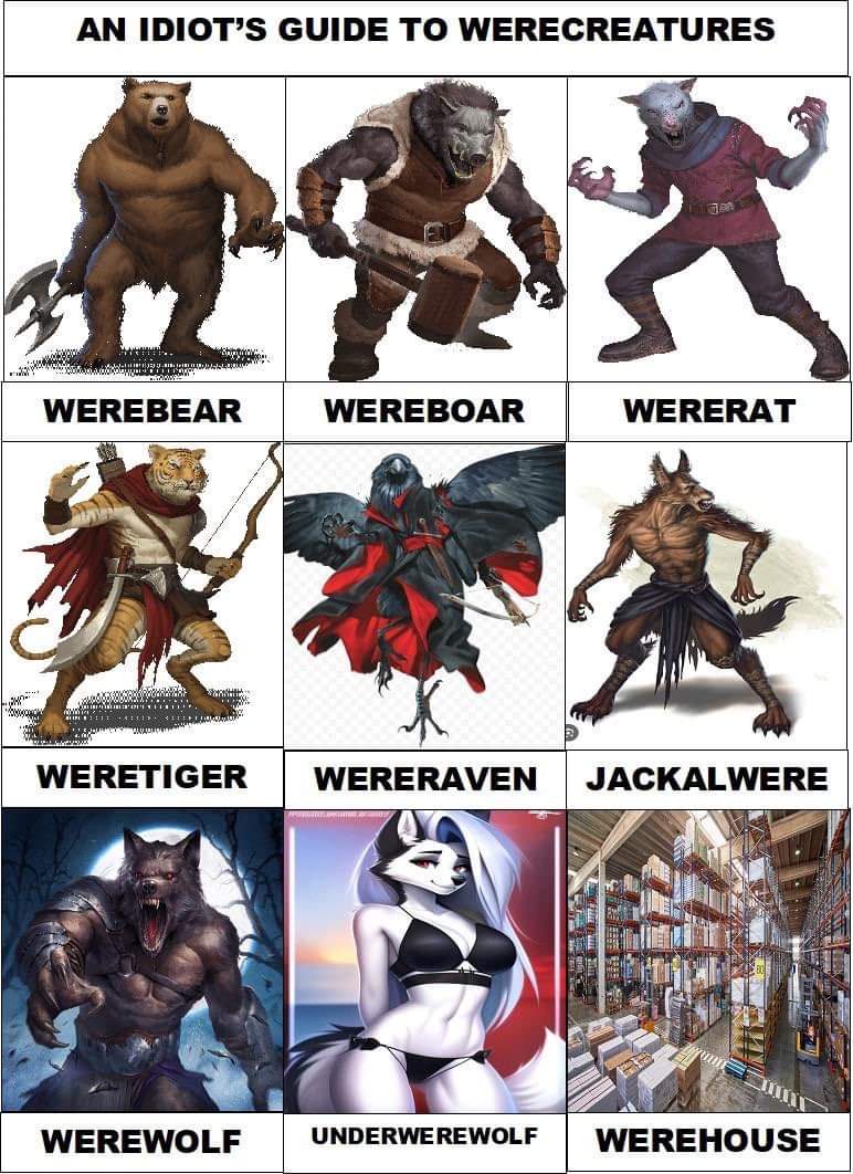 Understanding the Different Types of Weres