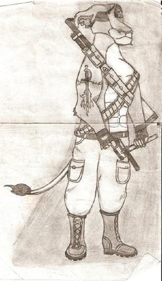 A glimpse into my earliest fantasy sketch