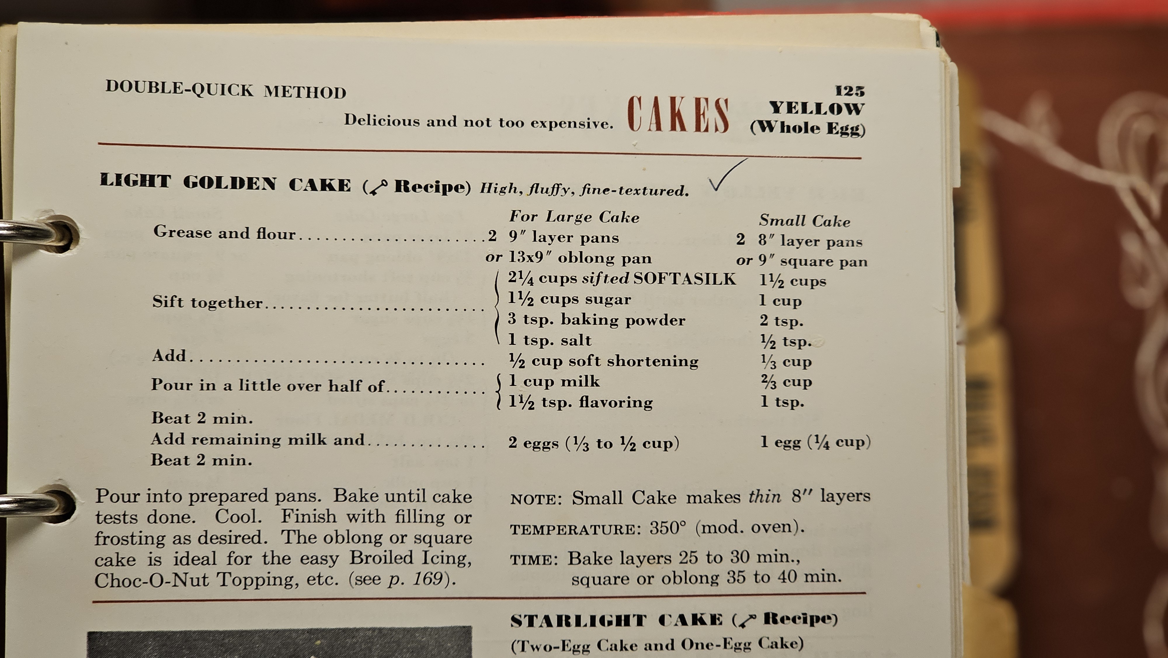 A Nostalgic Cake Recipe from Betty Crocker for Vintage Lovers