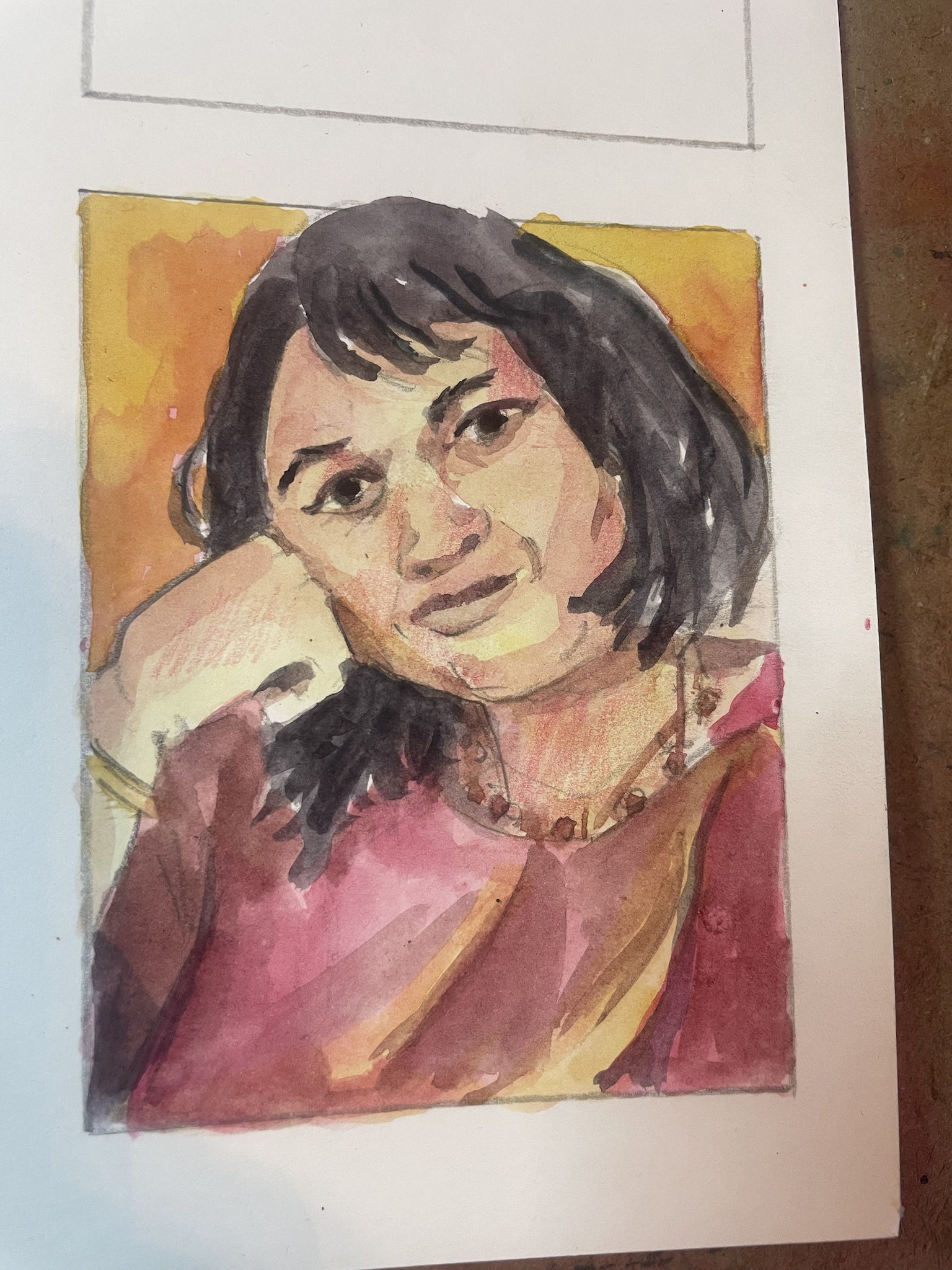 Stunning Watercolor Portraits: Original Art Showcase