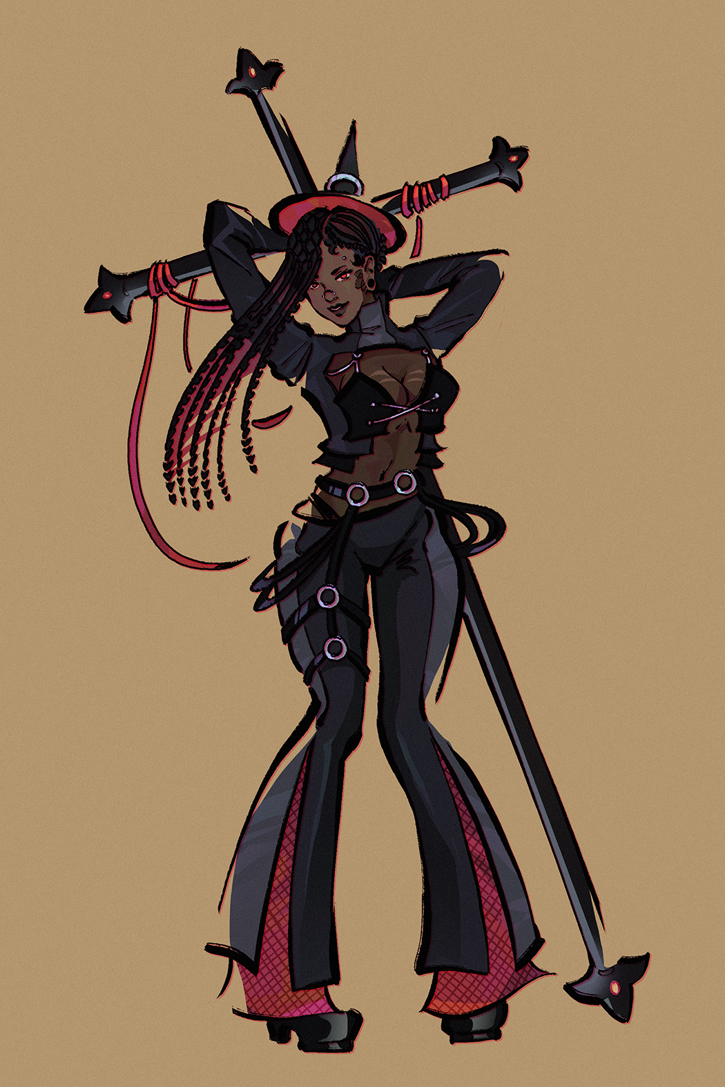 Inktober Day 28: Embracing the Goth Punk Witch Vibes