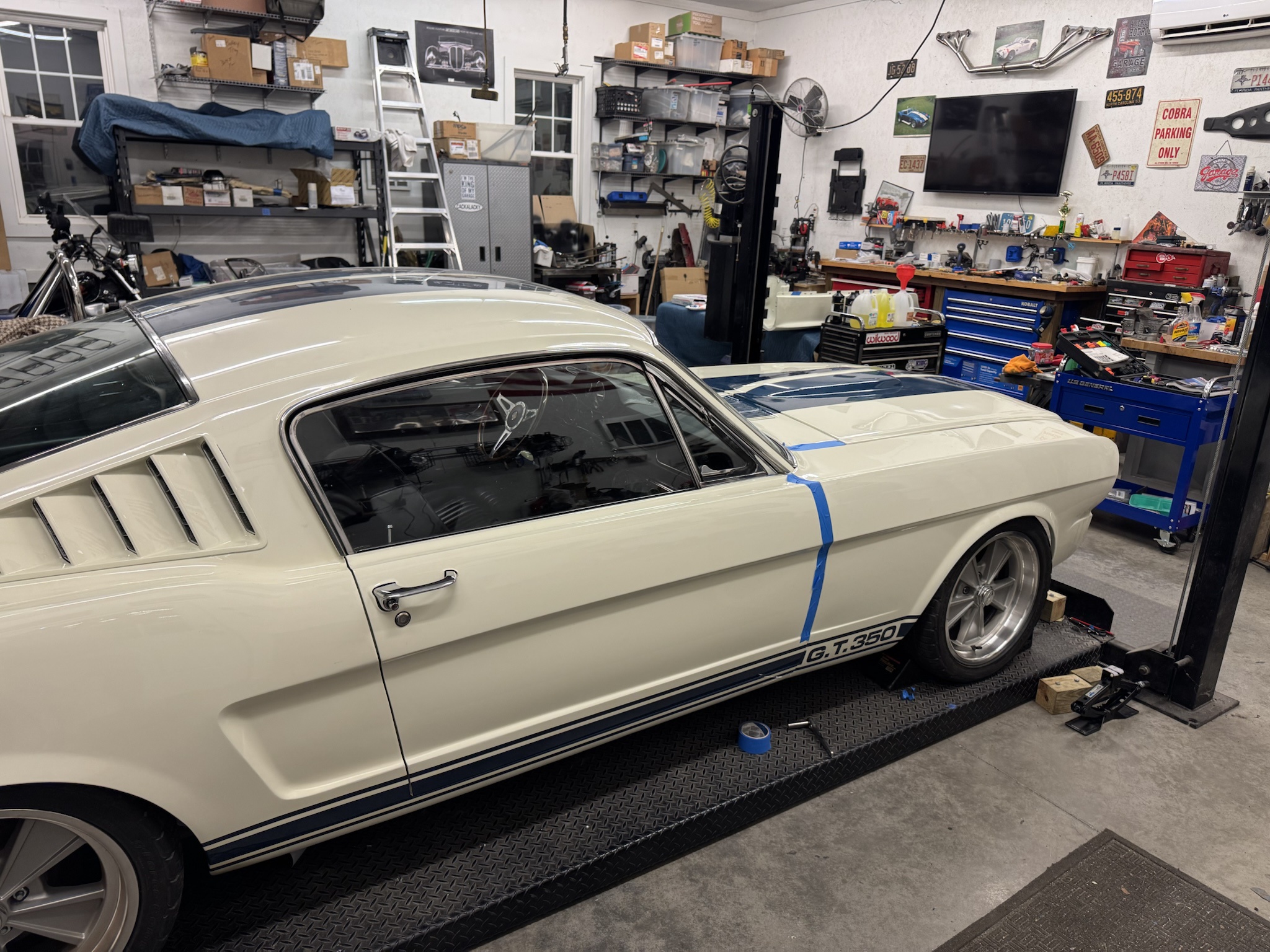 Finally got the hood and passenger side fender installed! Next up, wiring the headlight connectors before tackling the driver side fender.