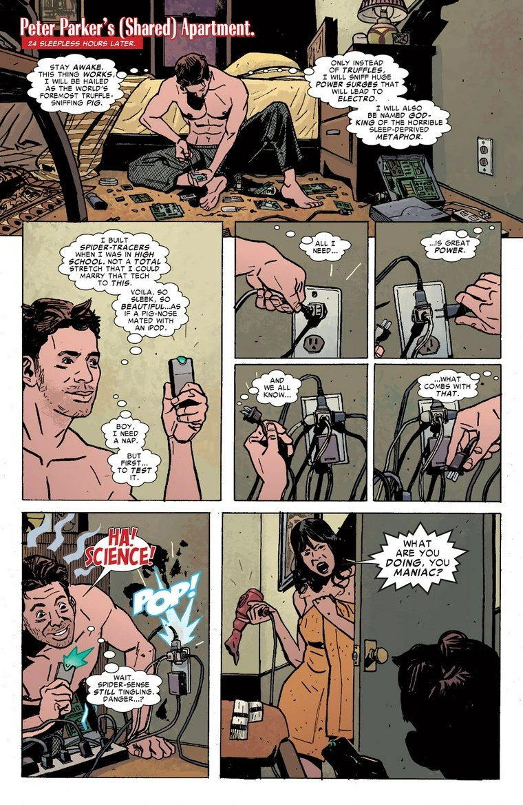 Peter Parker's Ingenious Invention: Tracking Electro with Household Items
