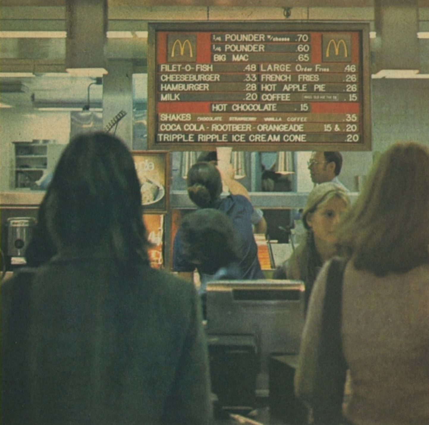 A Blast from the Past: McDonald's Menu of 1973