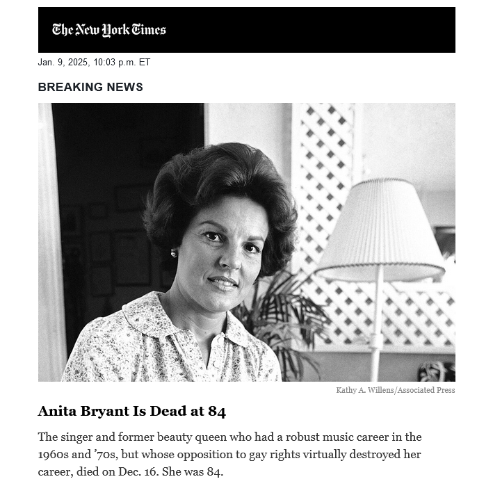 Anita Bryant's Bold Statement: A Day Without Orange Juice Is Like a Day Without Controversy