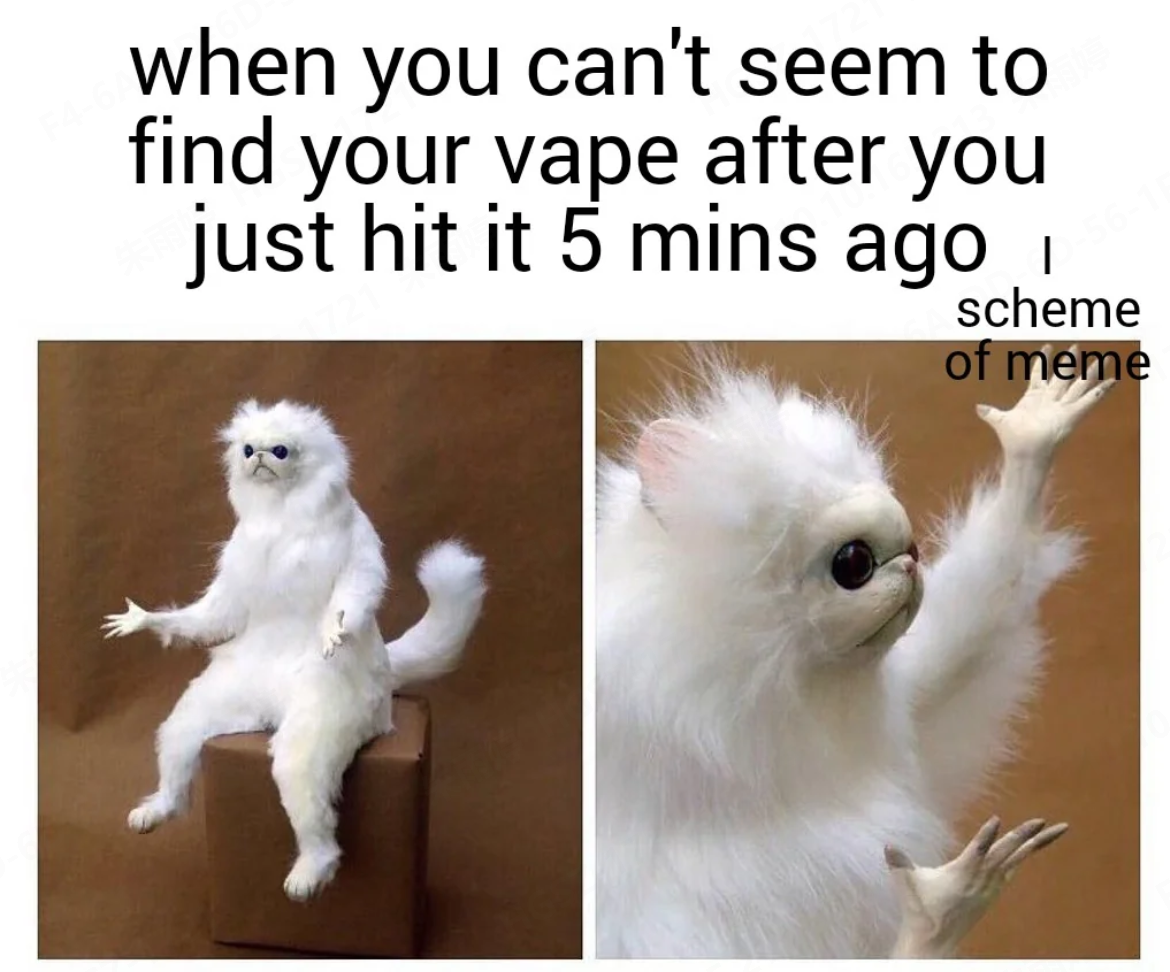 The Moment You Realize Your Vape Is Gone