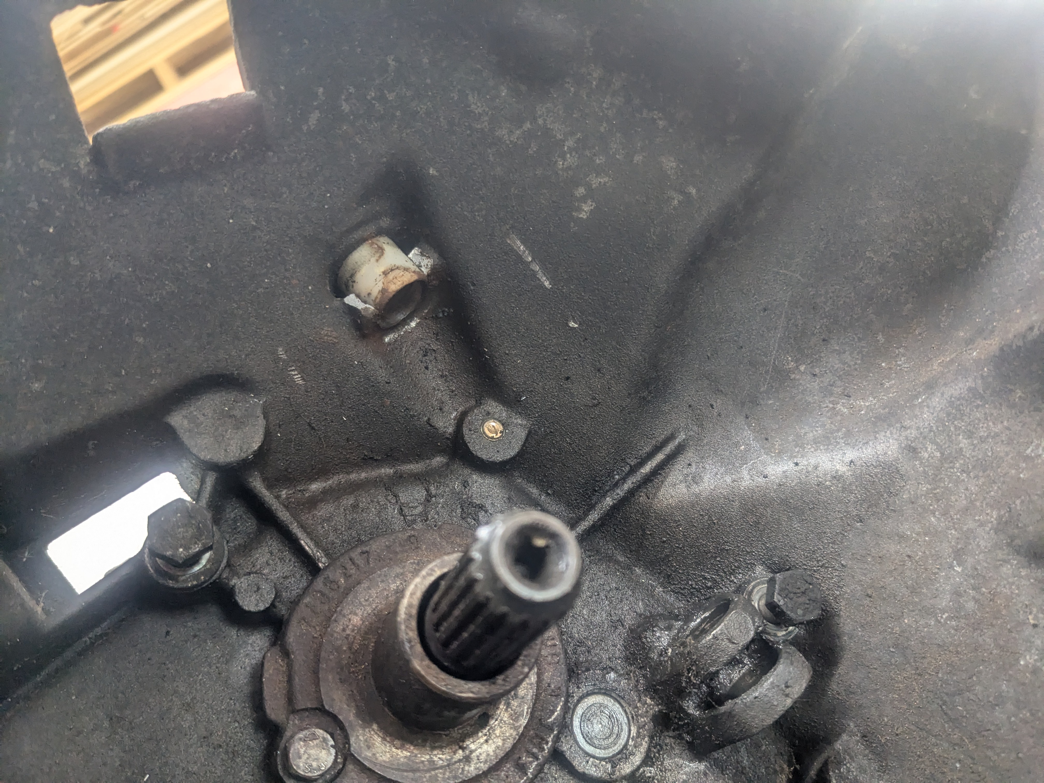 Shattered Pieces of the X1/9 Gearbox