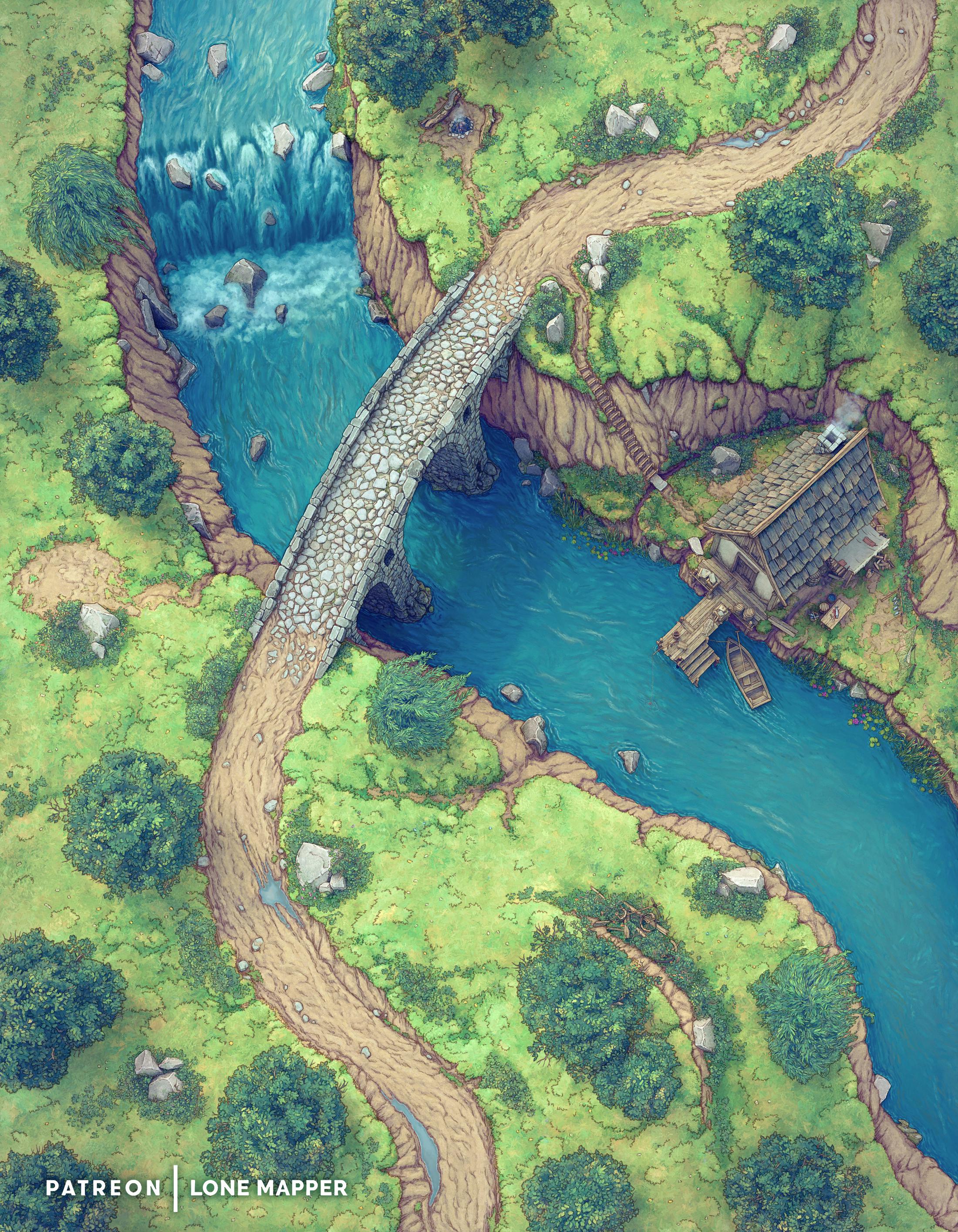 Expertly Curated D&D Battle Maps: Bridges Edition