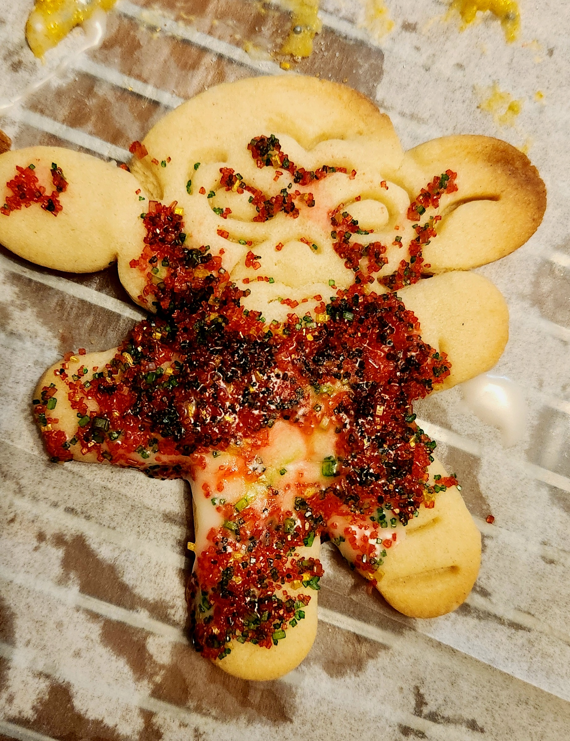 Grogu emerges from the oven, furious and dripping with the blood of his foes!