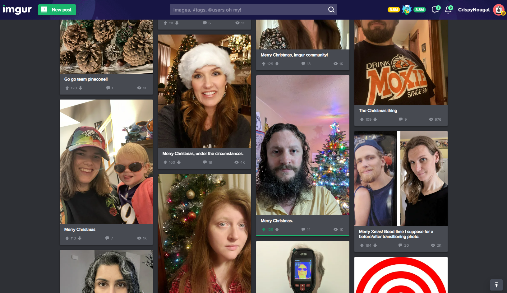 Oh Wow, I'm on the Front Page! That's Me Next to the Christmas Tree in a Yellow Shirt!
