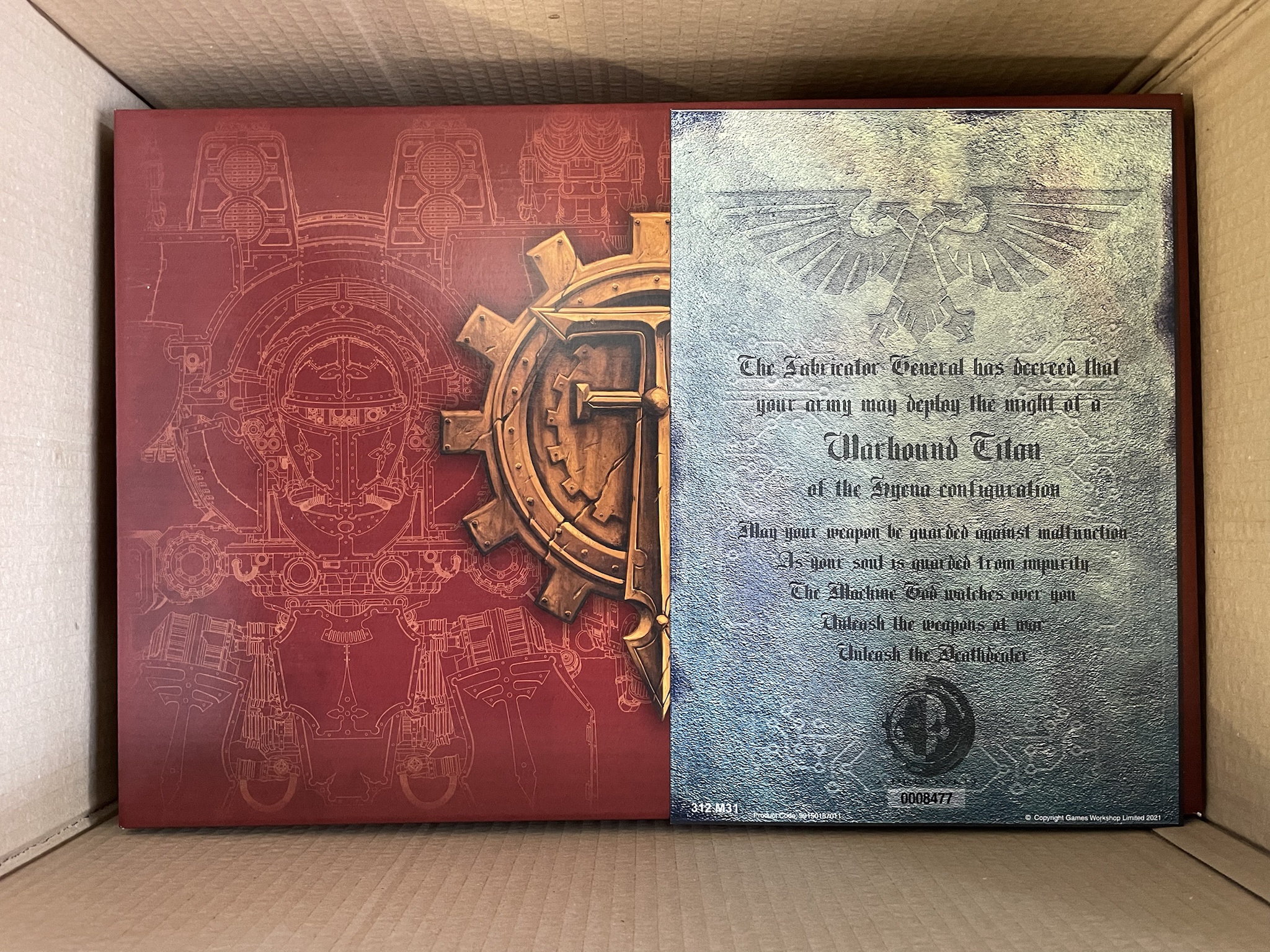Legio Atarus Warhound: The Gift from the God Emperor