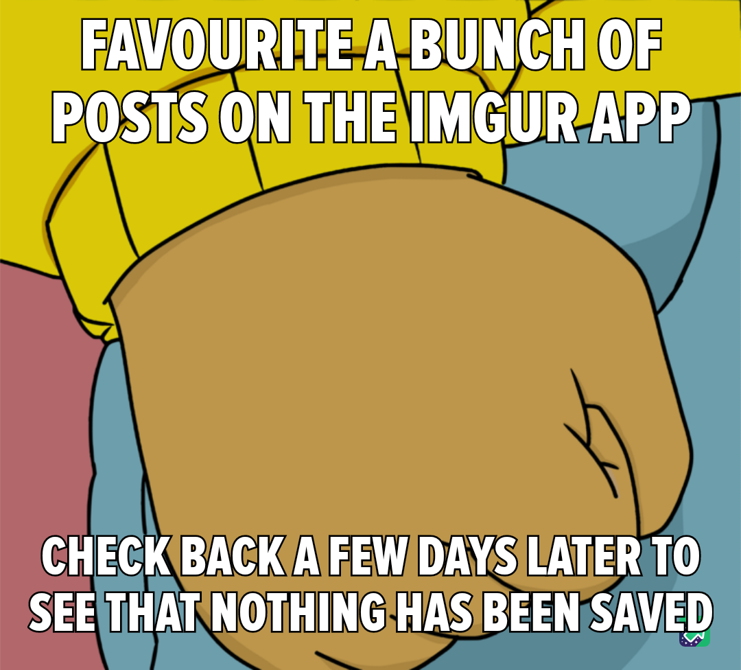 Are my favorites not saving? Is it just me?